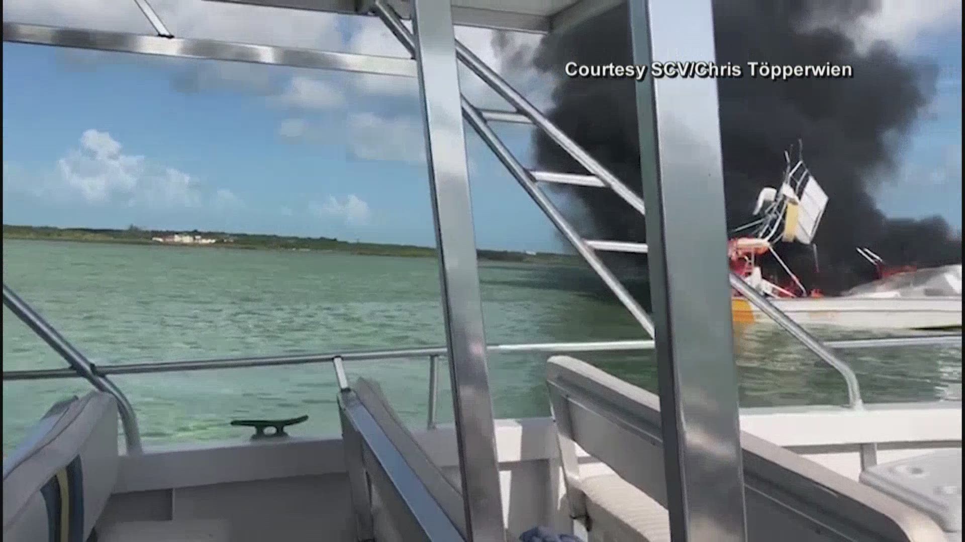 An exotic excursion to see swimming pigs on the white sandy beaches of the Bahamas' Exuma Islands turned tragic when a small tour boat became a floating inferno after an engine exploded. (NBC)