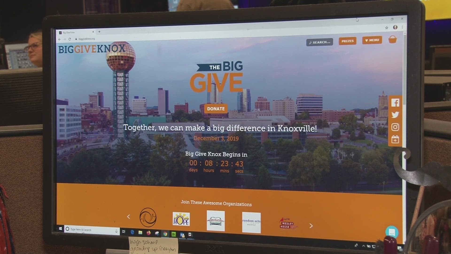 This is the fifth year for The Big Give. You can visit the Big Give Knoxville website to donate.