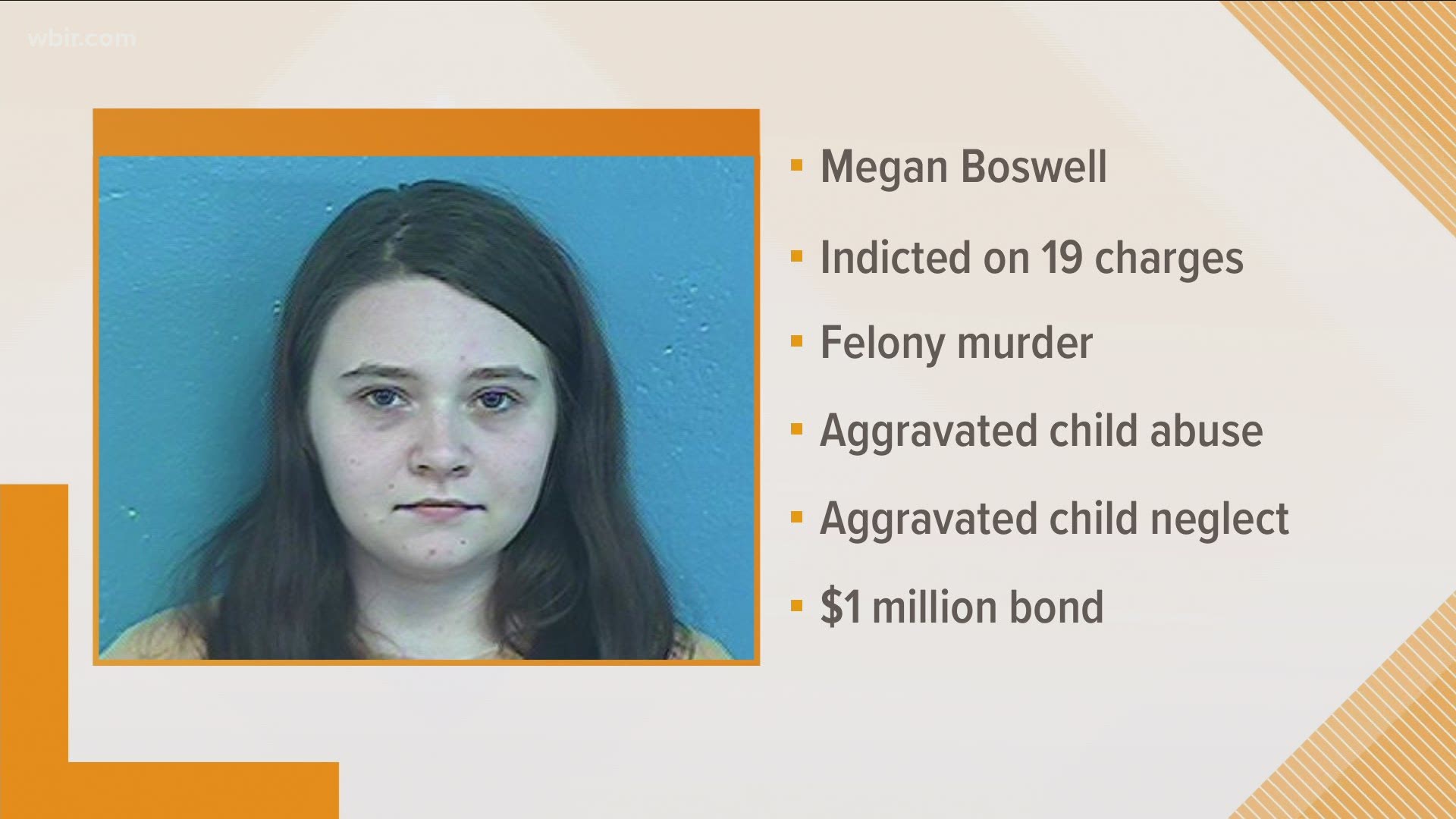 Megan Boswell is set to be arraigned Friday at 9 a.m. in Sullivan County Criminal Court via video. We will continue to update you, as well learn more.