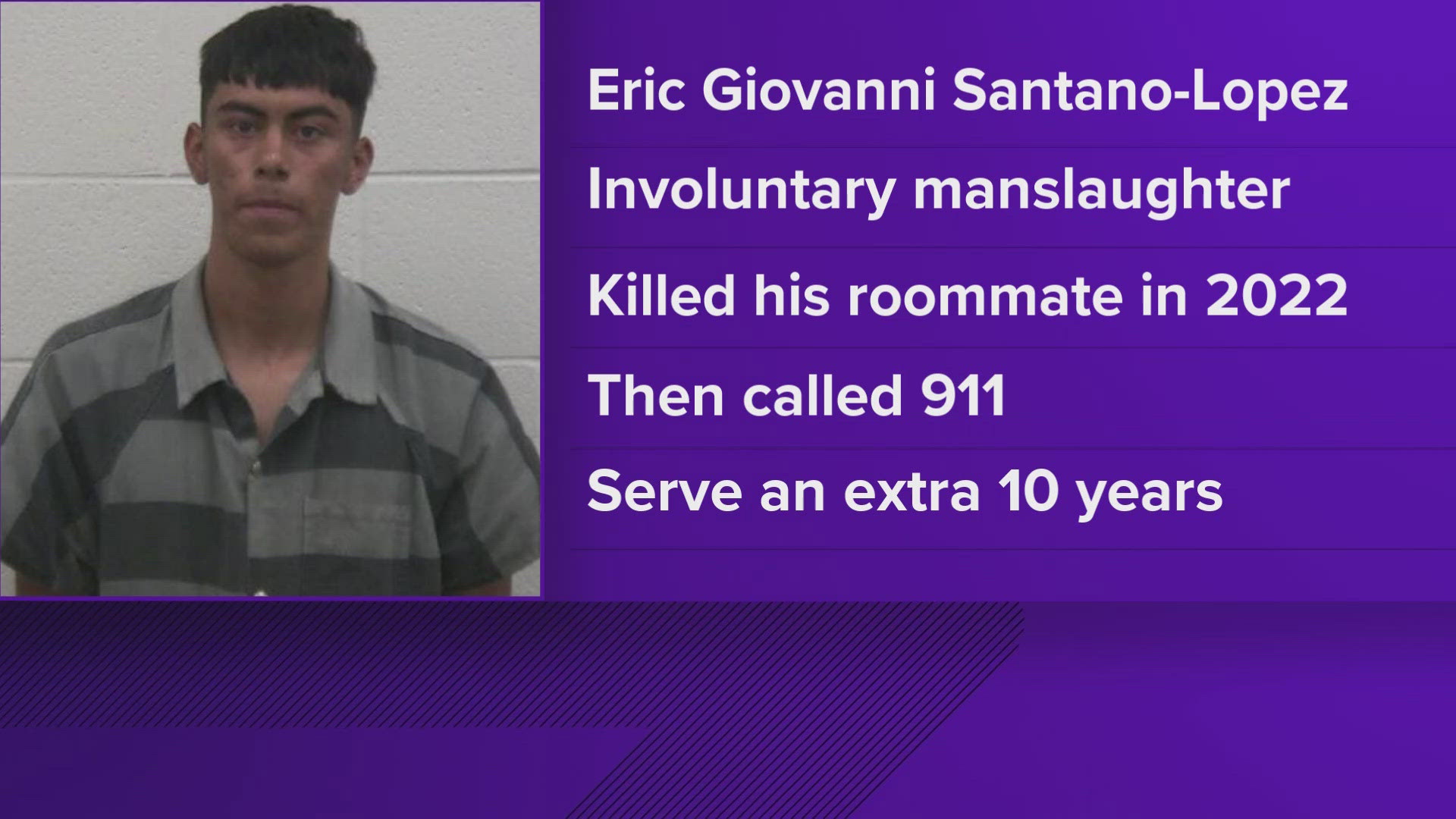 Officials said in 2022, Eric Santano Lopez was in a fight with his roommate over rent money and drugs when he stabbed him.