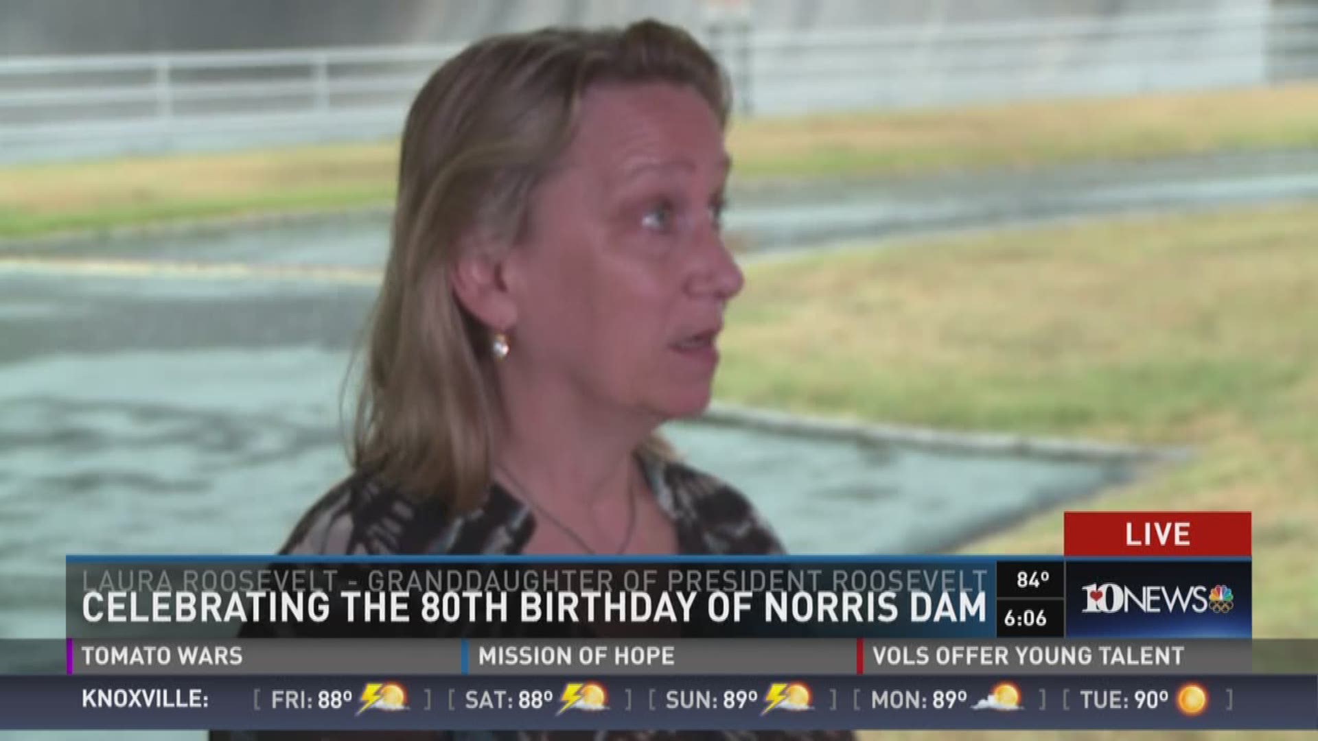 FDR's granddaughter talks about the legacy of the Norris Dam. 