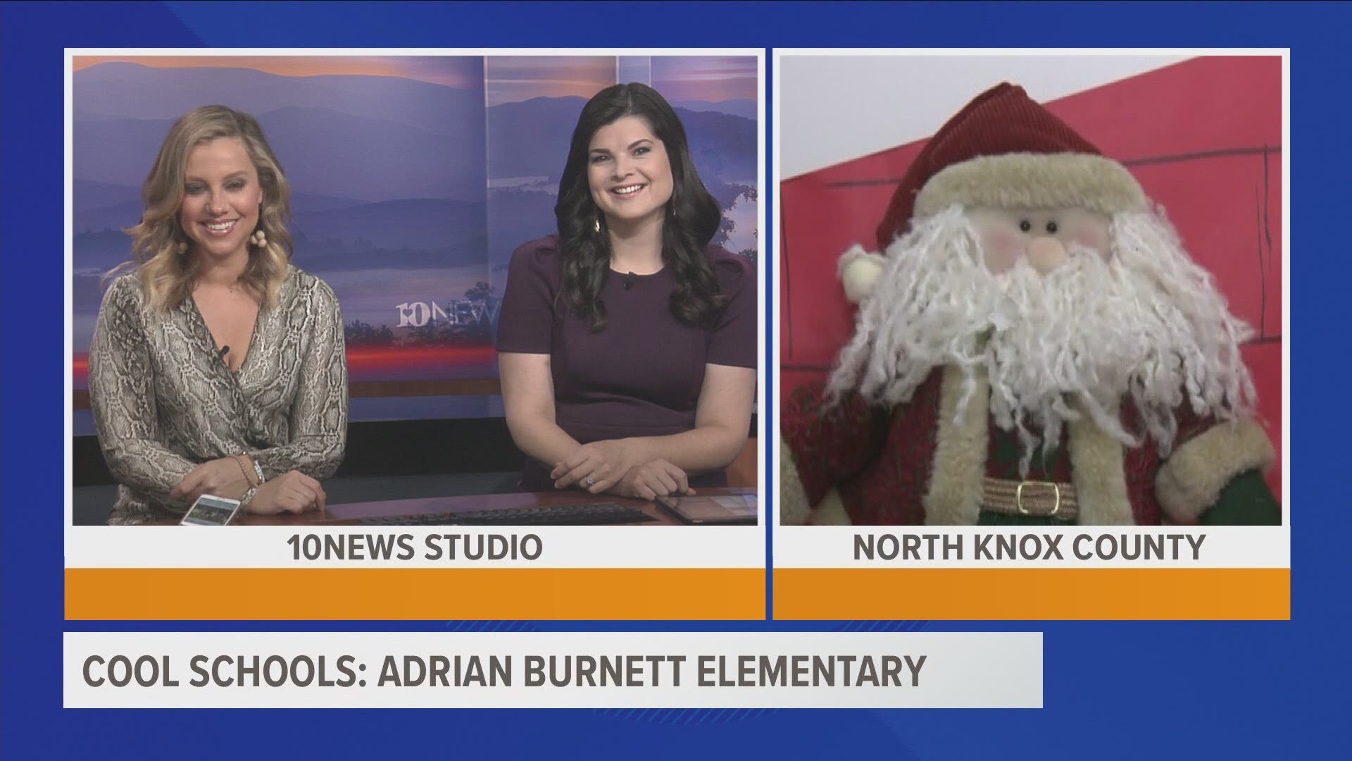 Russell Biven was in North Knoxville to visit students at Adrian Burnett as part of 10News Cool Schools!