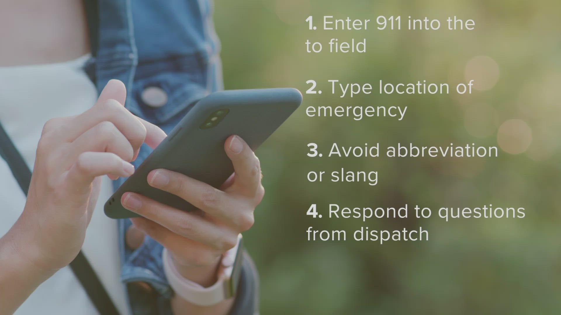 The public will be able to send text messages to 911 dispatchers, enabling them to request help when a phone call isn’t possible, officials said.