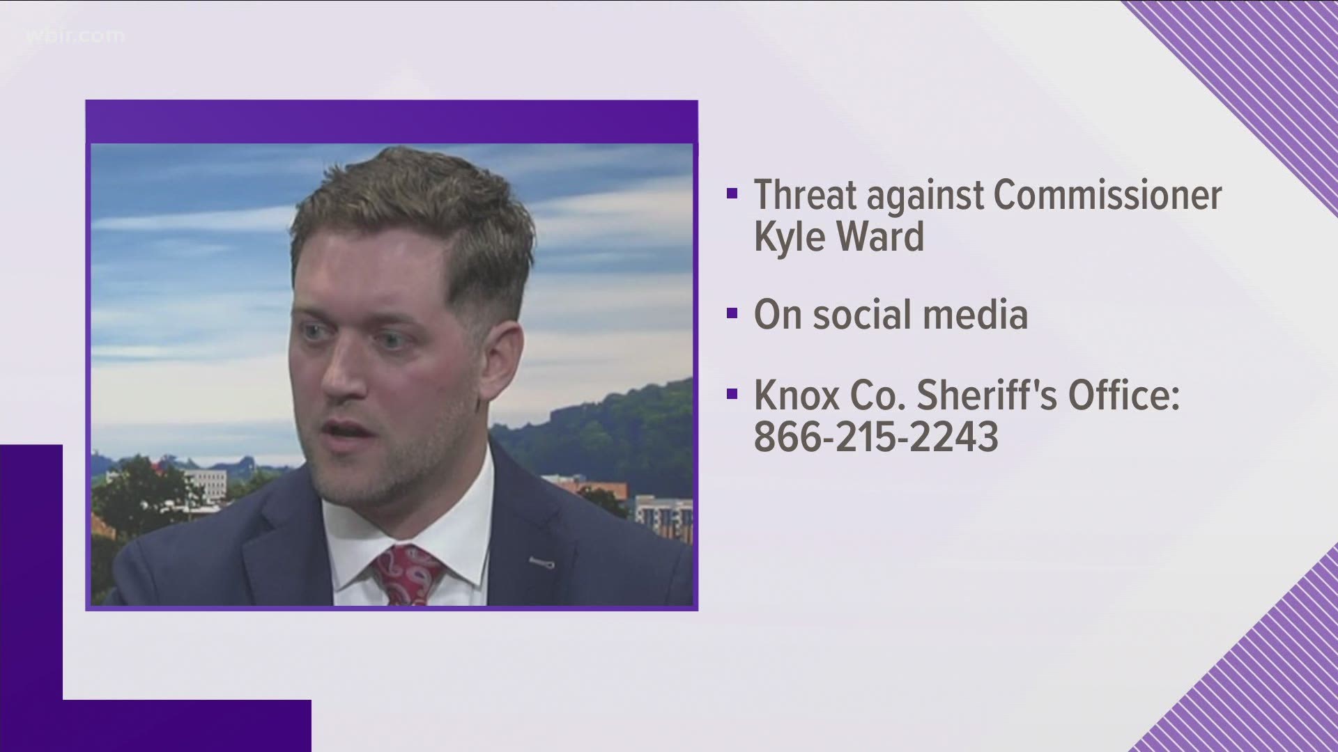 Commissioner Kyle Ward told 10News the social media threats are disappointing but he's faced others like them in recent months.