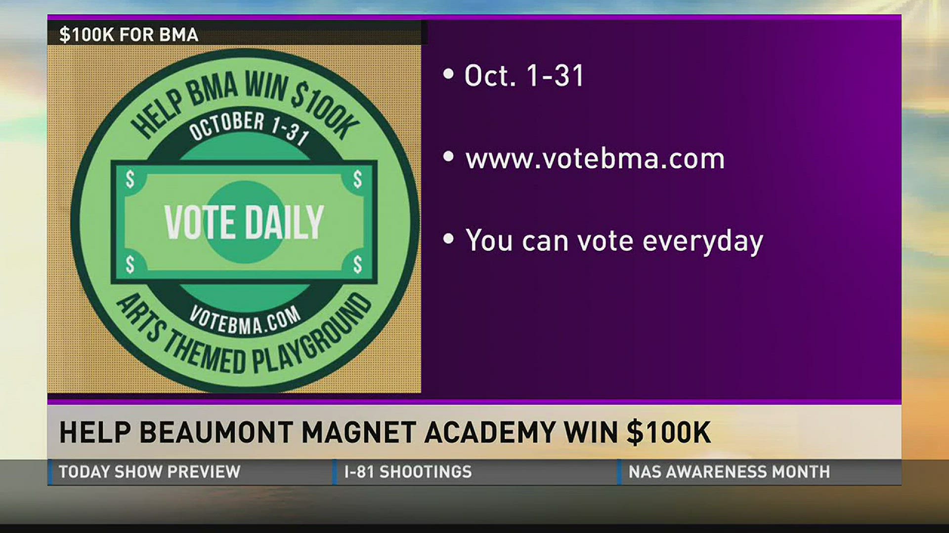 Help Beaumont Magnet Academy win 100K