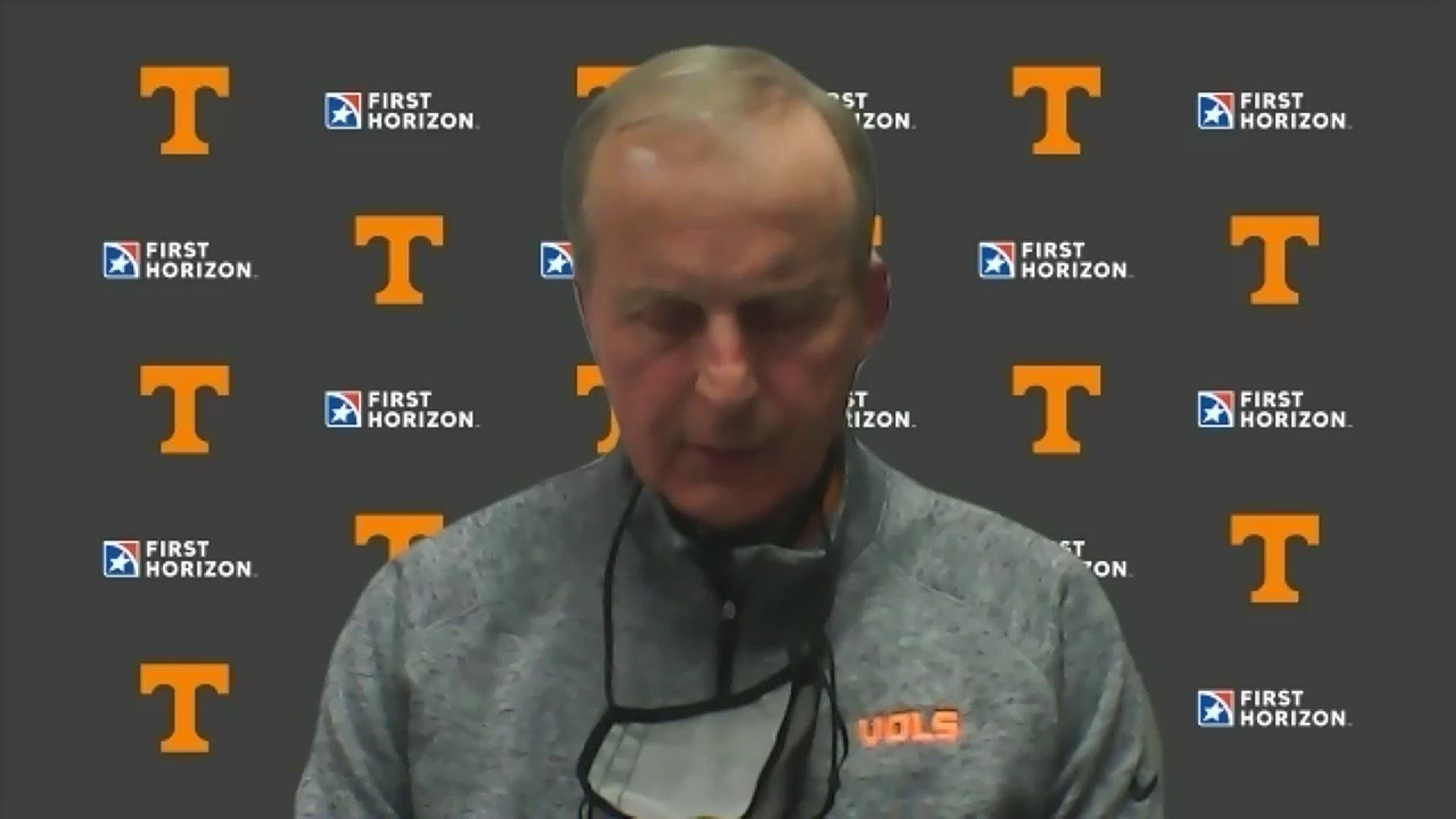 Tennessee head coach Rick Barnes speaks to the media after UT's 73-53 win against Missouri.