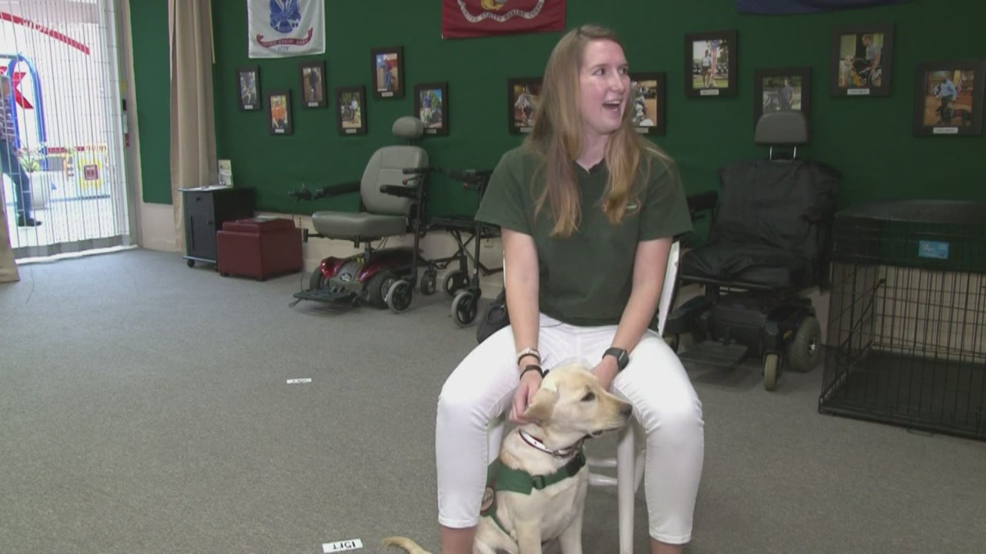 "She is very passionate about service dogs and about educating the public about service dogs," Heather Wilkerson said.