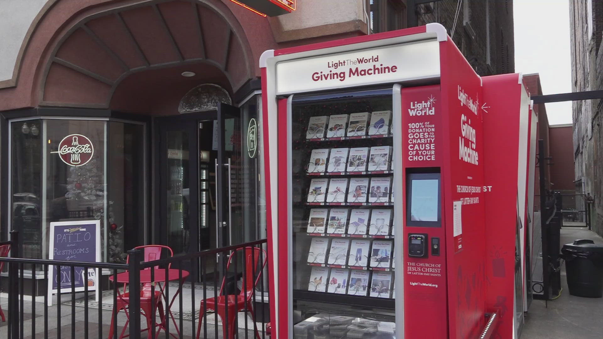 You will see the giving machines up and down Gay Street in downtown Knoxville for the next couple of weeks.