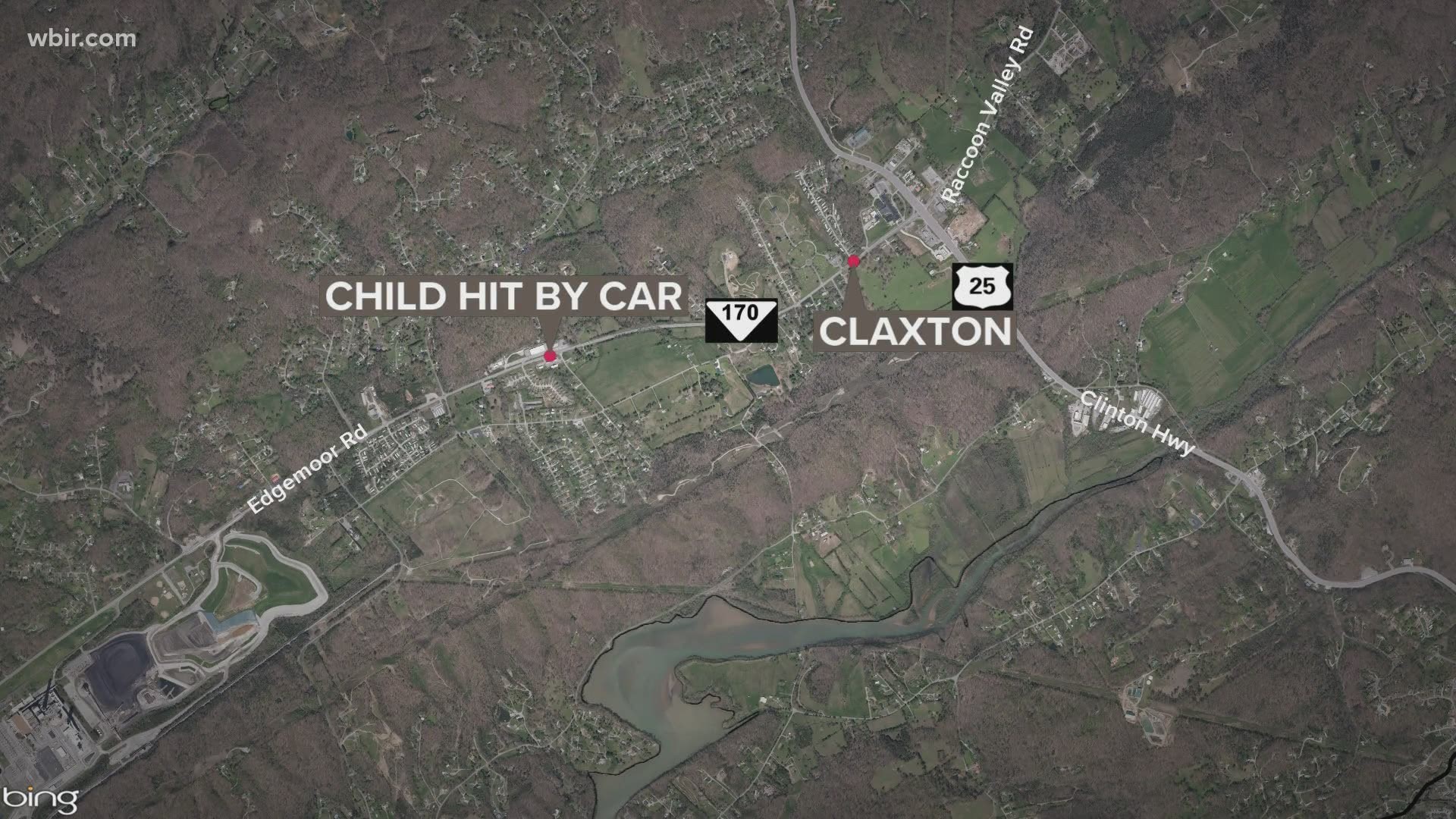 Officials said a child was hit by a vehicle in Anderson County Wednesday night.