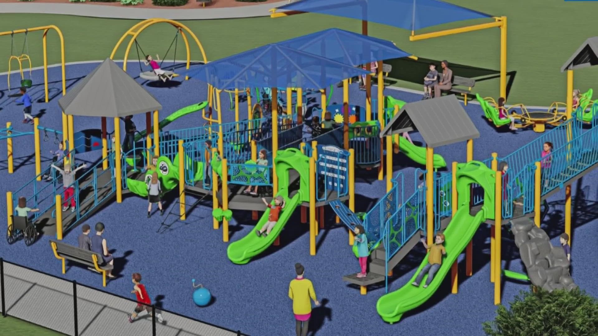 In Campbell County, a nonprofit is raising money to continue building an all-inclusive playground in the community.