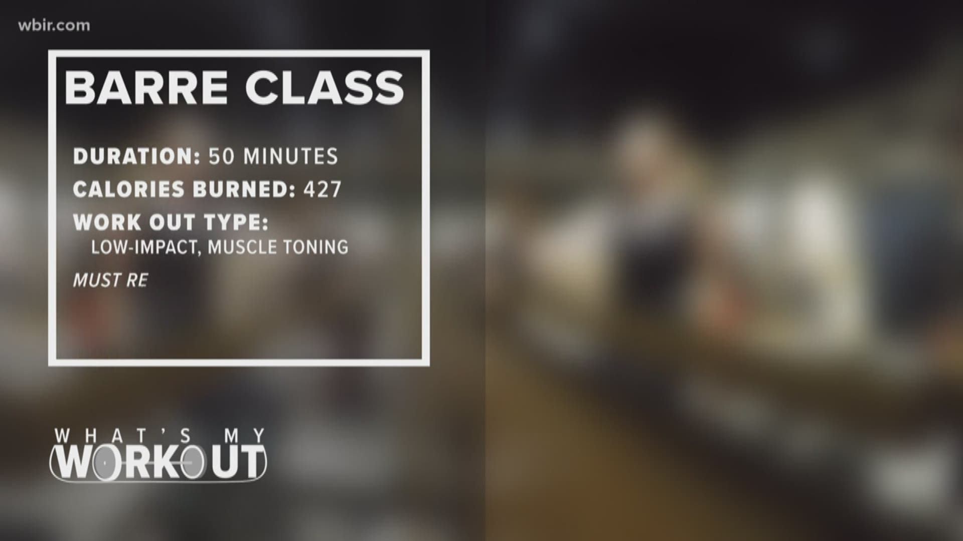 Chierstin Susel gives us a look into a barre class.