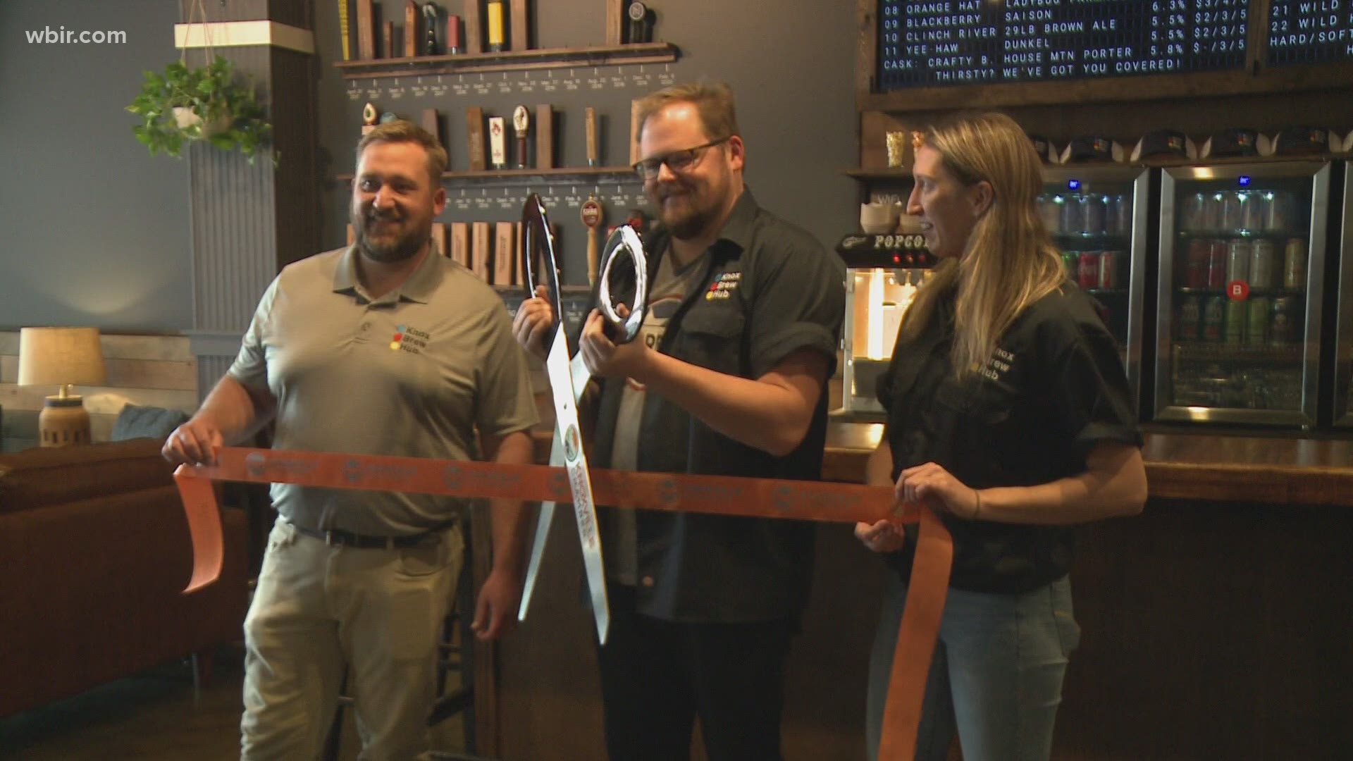 Knox Brew Hub's grand opening in downtown Knoxville was Monday. It's a new bar that will feature beers from a variety of microbreweries.