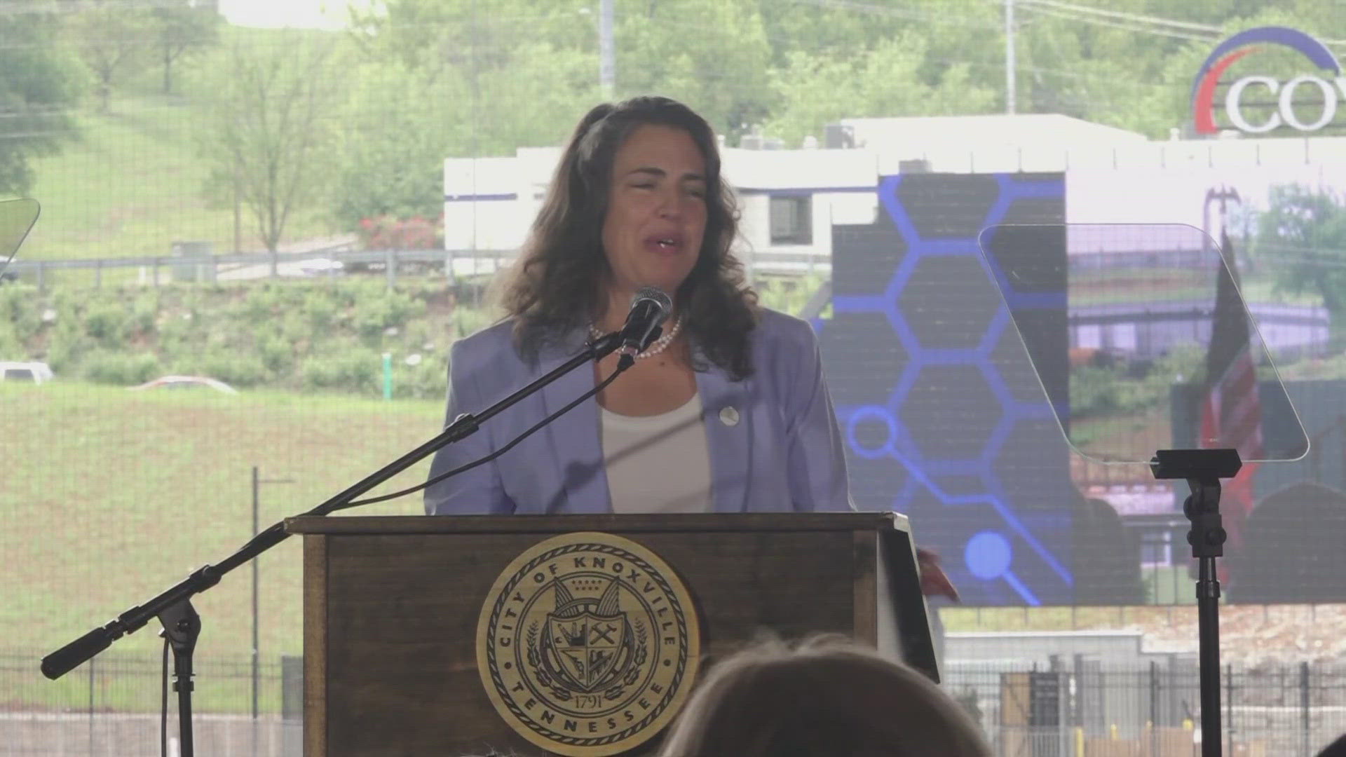 Mayor Indya Kincannon announced her new budget inside a new downtown stadium she helped champion. 