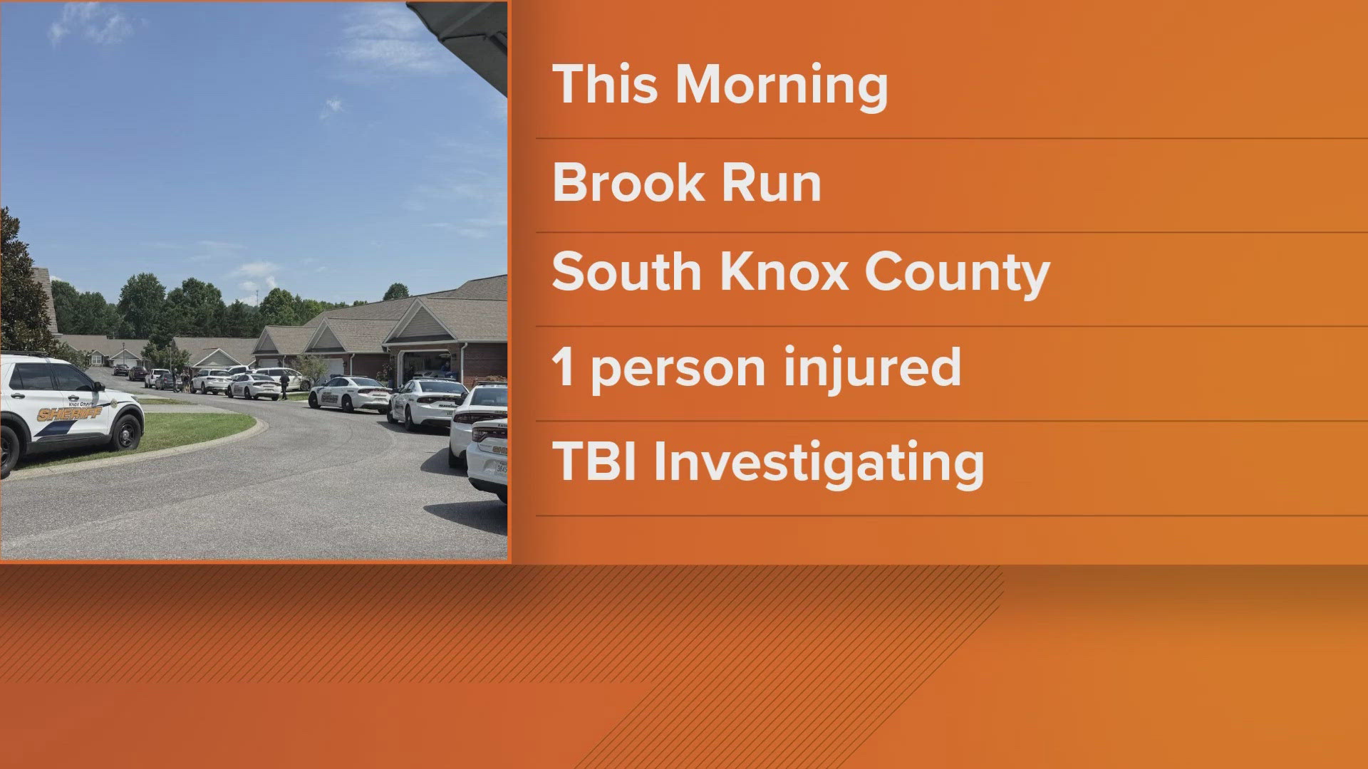 Officials said deputies were serving a search warrant when an "incident occurred" and the deputy fired a shot. The person was hit in the hand.