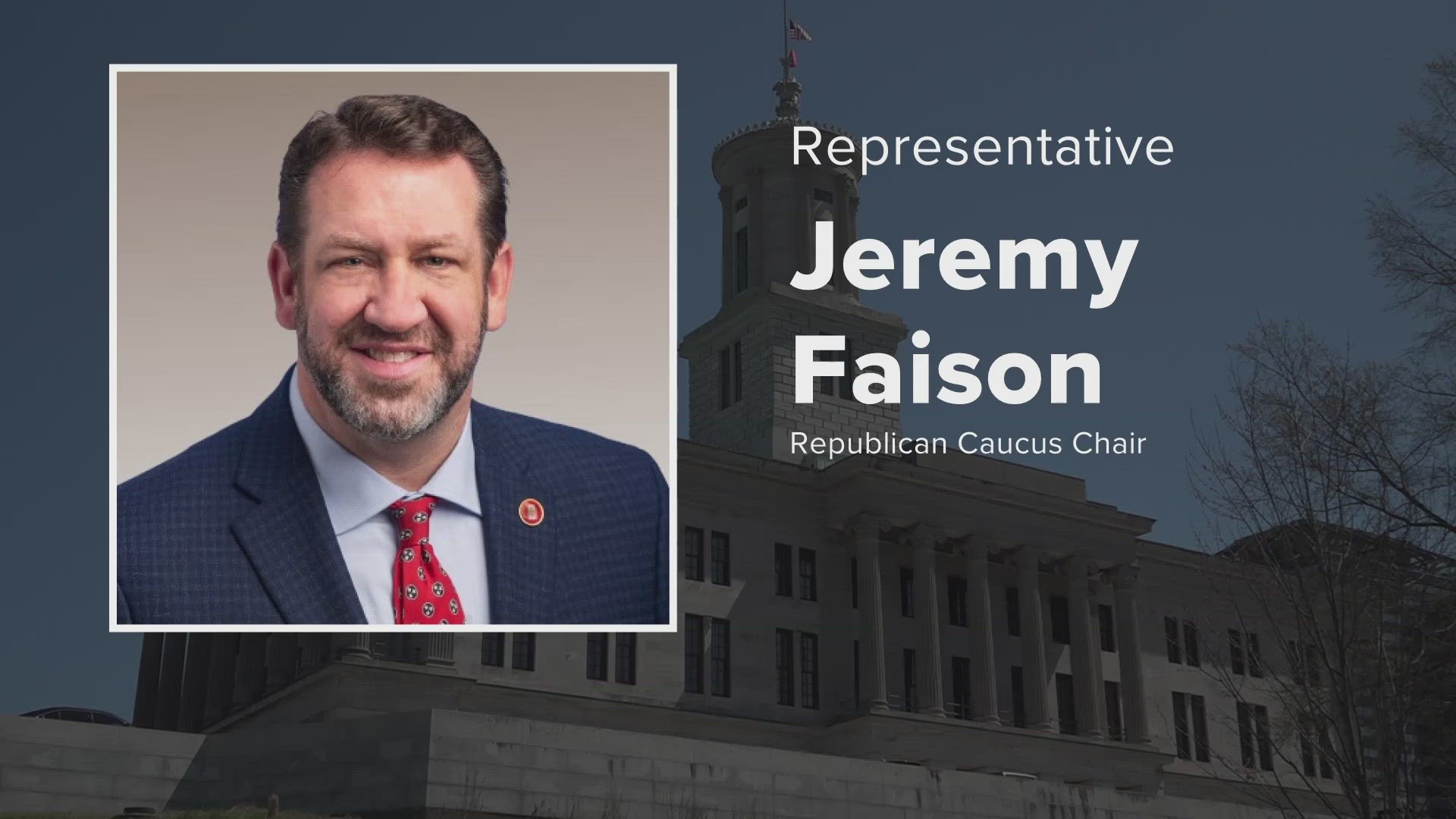 Jeremy Faison is the caucus chair for the Republican party and usually shapes its message.