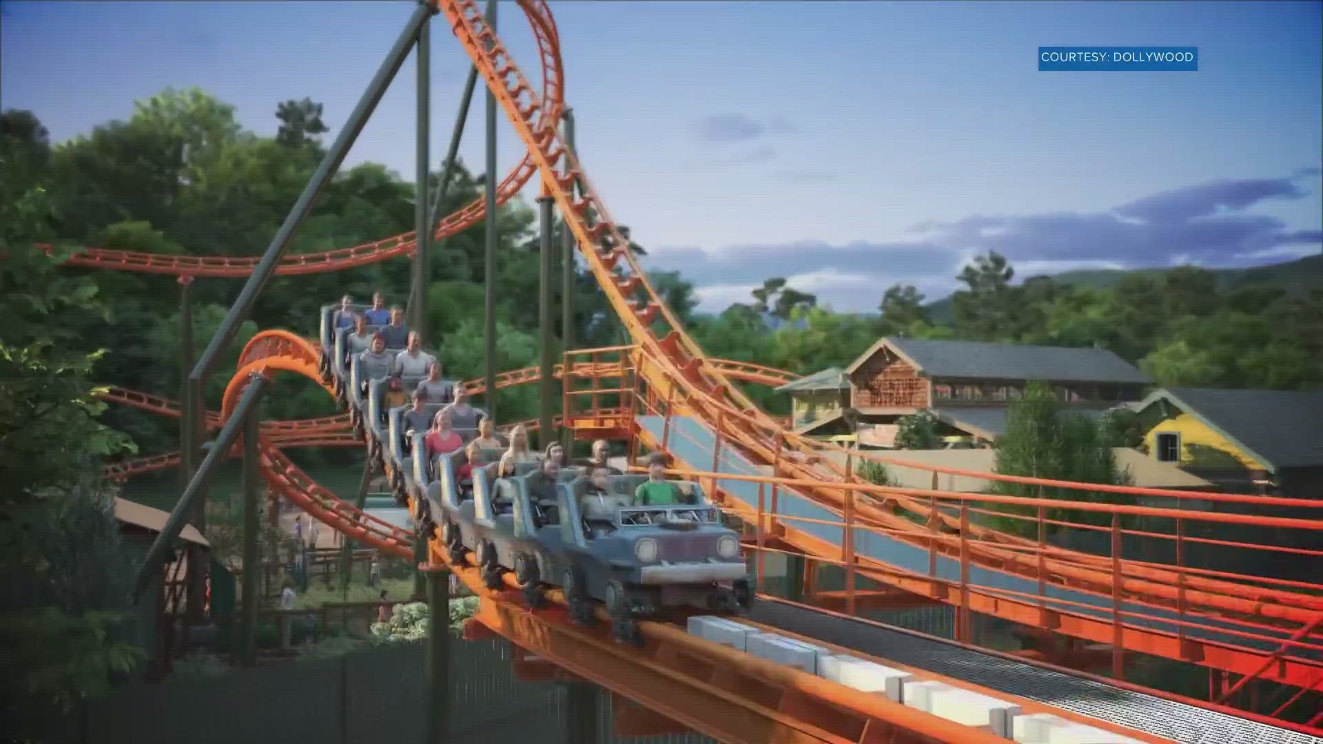 "Big Bear Mountain" is Dollywood's newest and longest roller coaster.