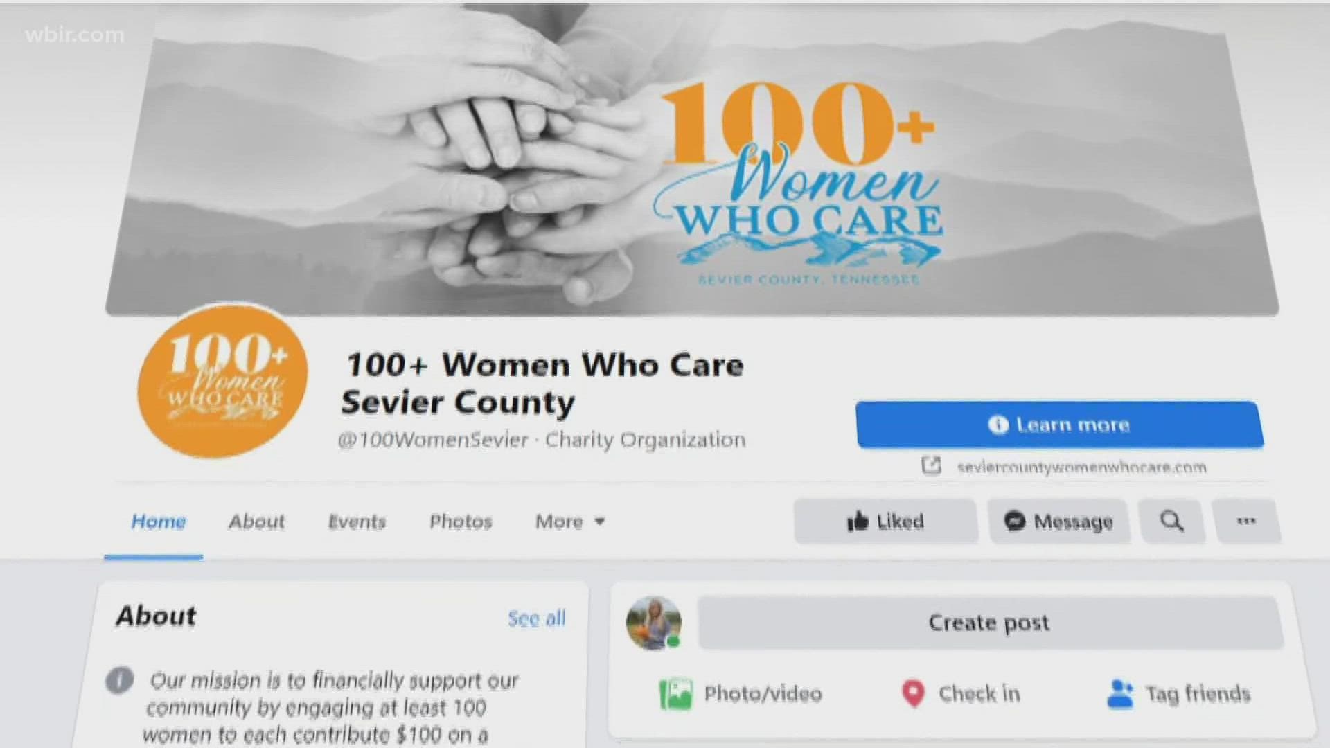 The 100+ Women who Care Sevier County pledge to give $100 four times a year so nonprofits in the area can be blessed financially.