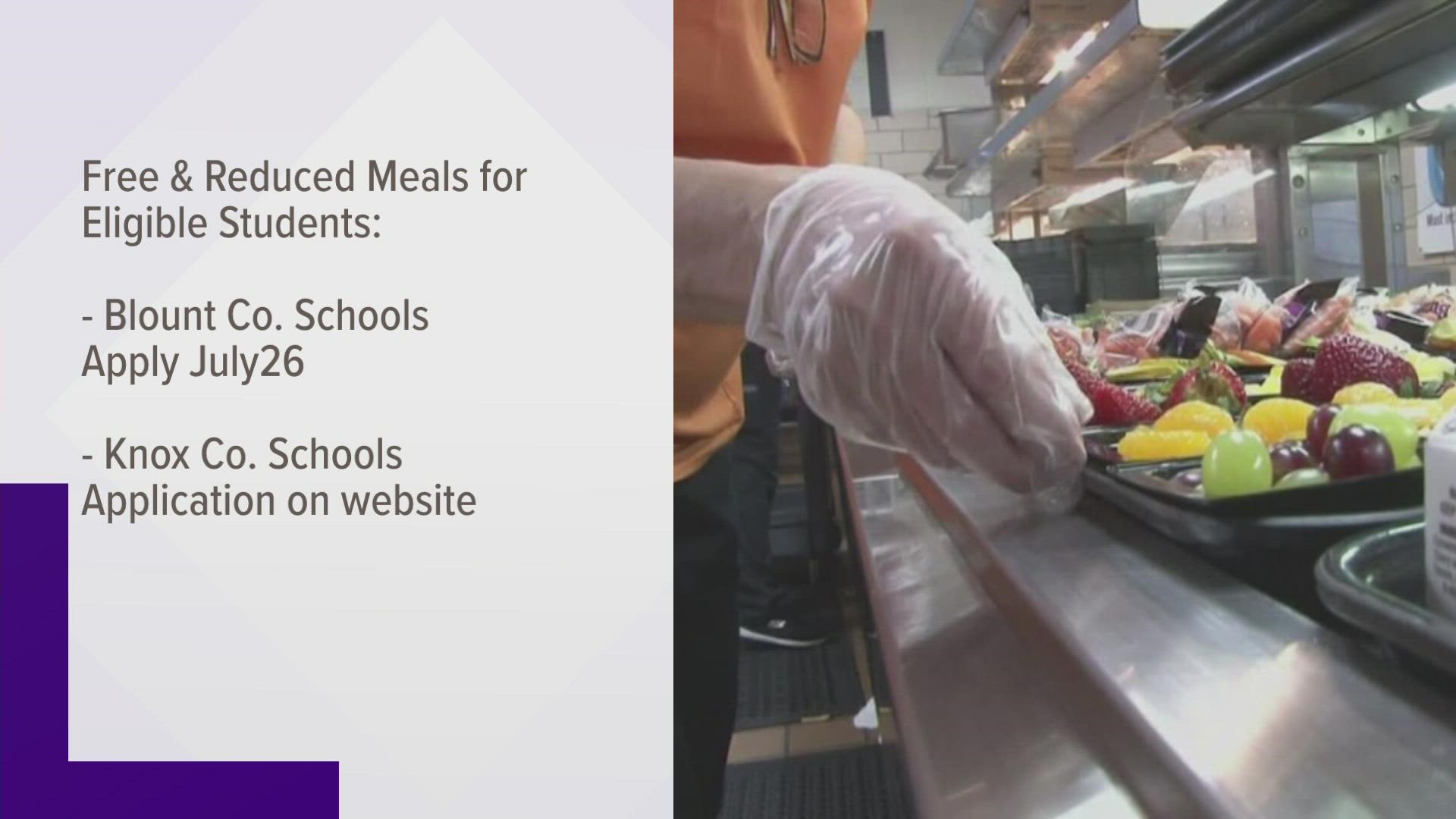 Some East Tennessee school districts are changing their meal policies after President Biden signed the "Keep Kids Fed Act" allowing free meals for students.