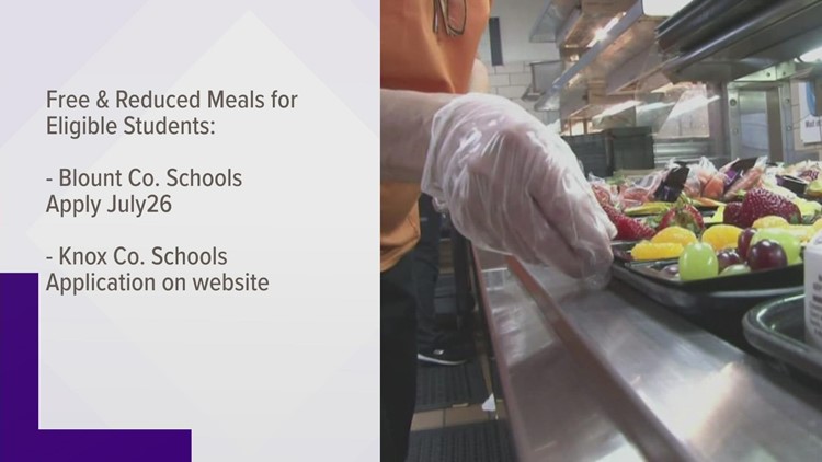 East Tennessee school districts speak on meal plans for upcoming school year