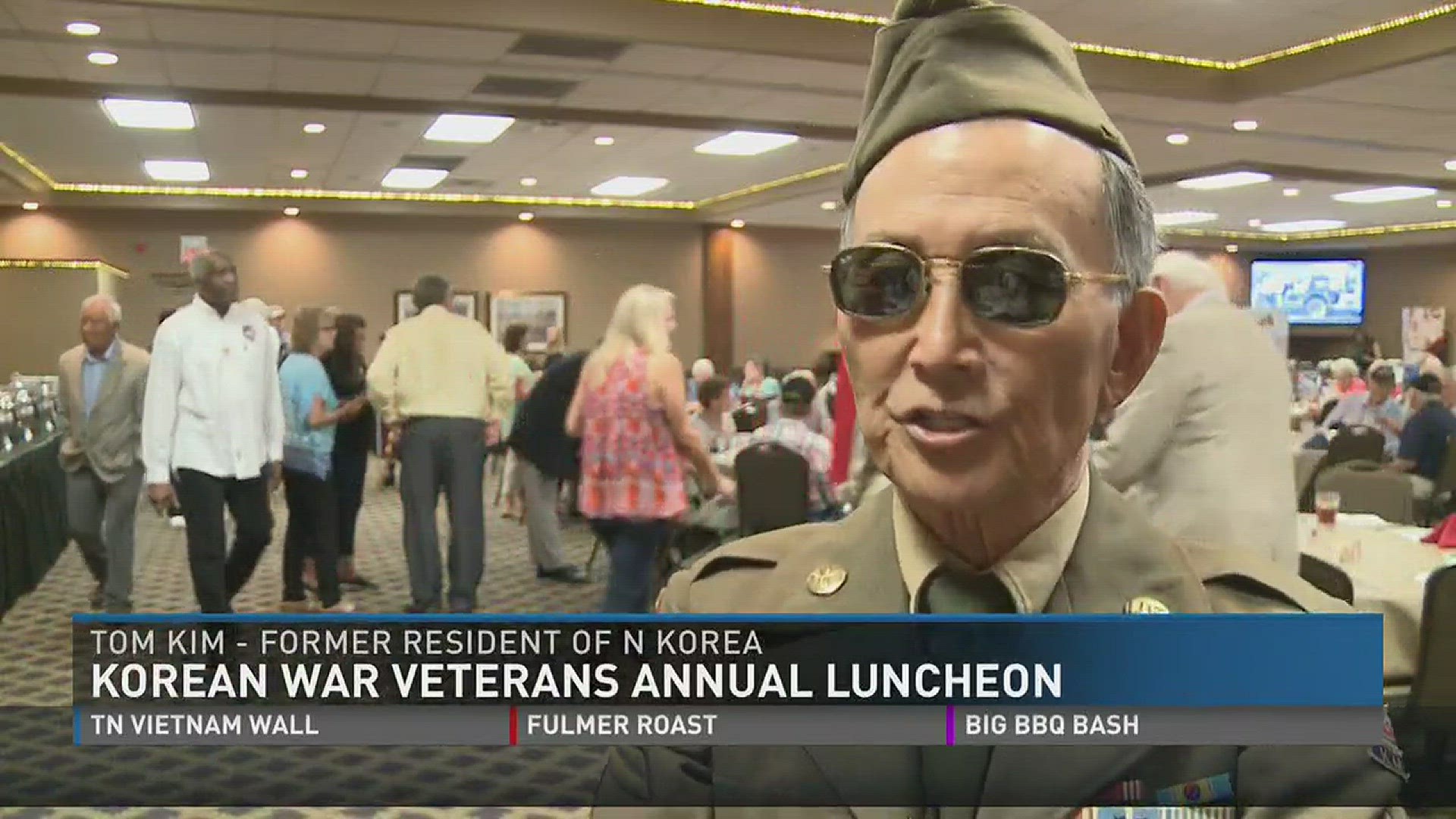 Korean War veterans meet for their annual luncheon on the same day a missing veteran of the war was laid to rest.