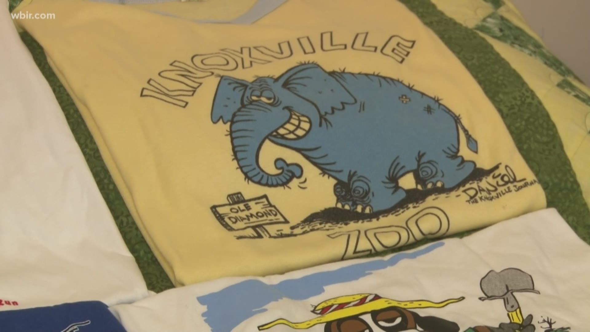 Retired editorial cartoonist Charlie Daniel just retired after decades of custom cartoons for the local newspapers. Now, cartoons that didn't make the paper, but rather t-shirts, are being turned into a quilt full of Daniel's work. It took a local quilter over 70 hours to make the quilt.  July 15, 2019-4pm.