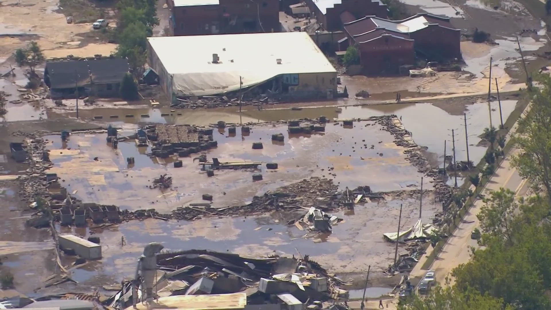 Major interstates include I-40, I-26 and I-240. Due to this, government officials and aid groups have to find other means of delivering supplies.