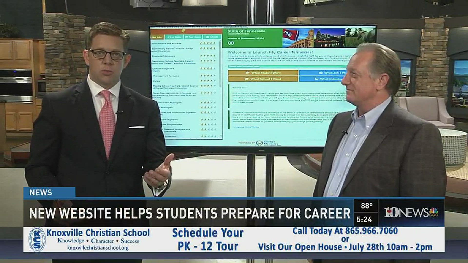 Knoxville Chamber Senior Vice President Mark Field joins WBIR to talk about Launch my Career TN, an online program that aims to help high schoolers take the guesswork out of choosing a career.