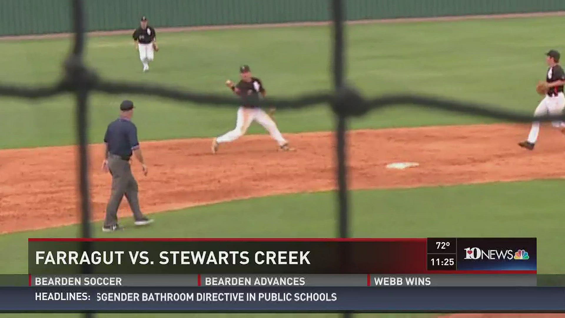 Farragut jumped out to an early 4-0 lead but a six-run fourth inning for Stewarts Creek doomed the Admirals.