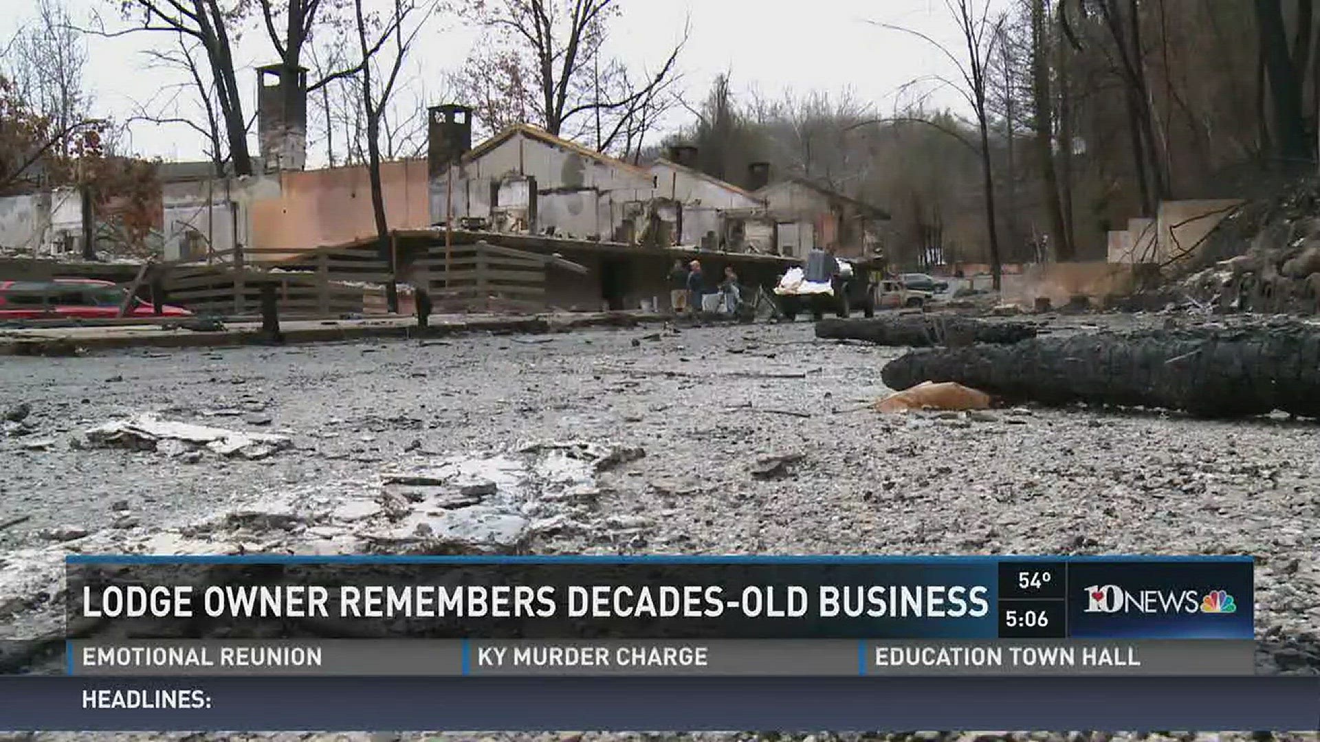 Dec. 6, 2016: Guests are mourning the destruction of the Riverhouse Motor Lodge during the Gatlinburg wildfires. The owners have two family businesses hit by wildfires this fall.