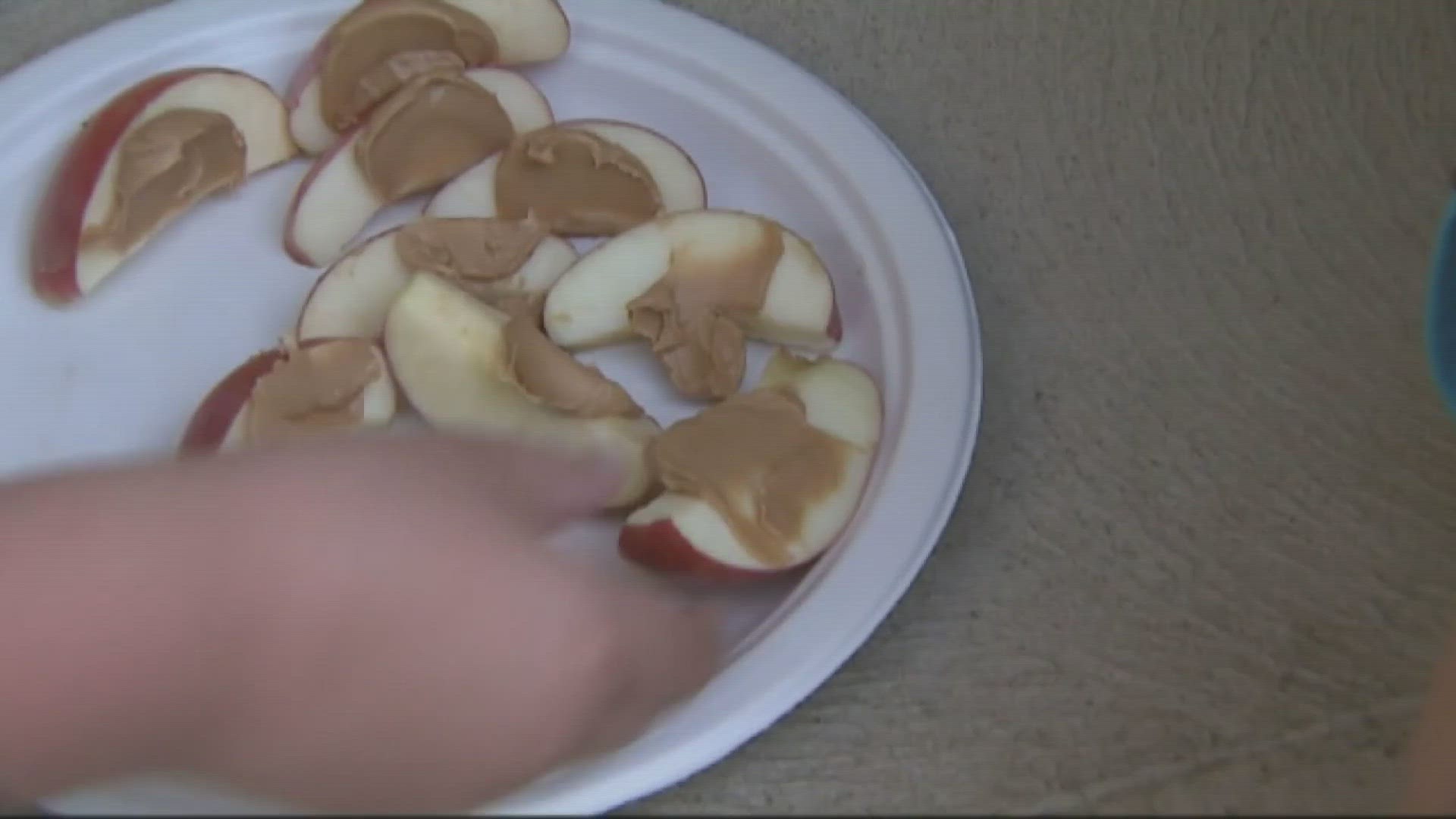 A dietician with East Tennessee Children's Hospital recommends that children try to eat a variety of different foods.