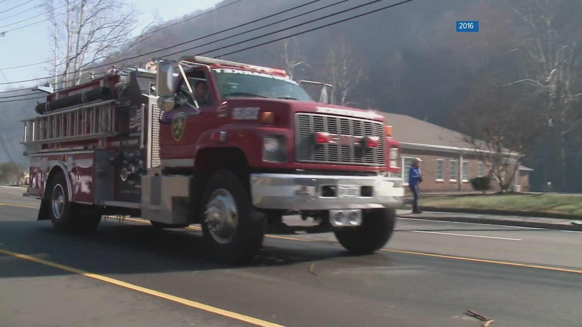 Crews from agencies across Sevier County responded to the wildfire.
