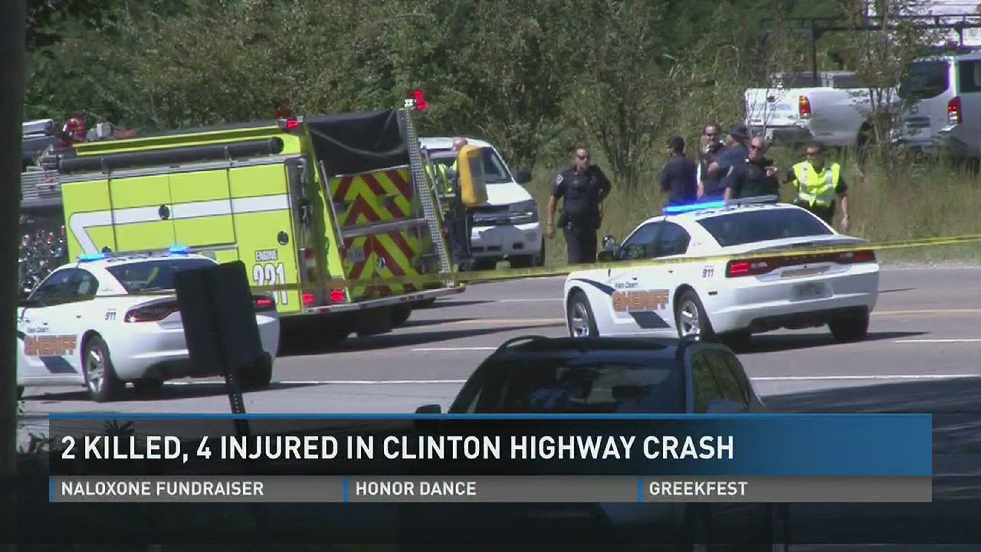 A crash on Clinton Highway left two dead and four others injured.