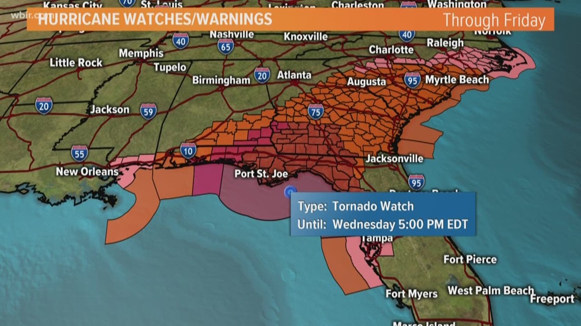 Tracking Michael: Meteorologist Rebecca Sweet is at the 