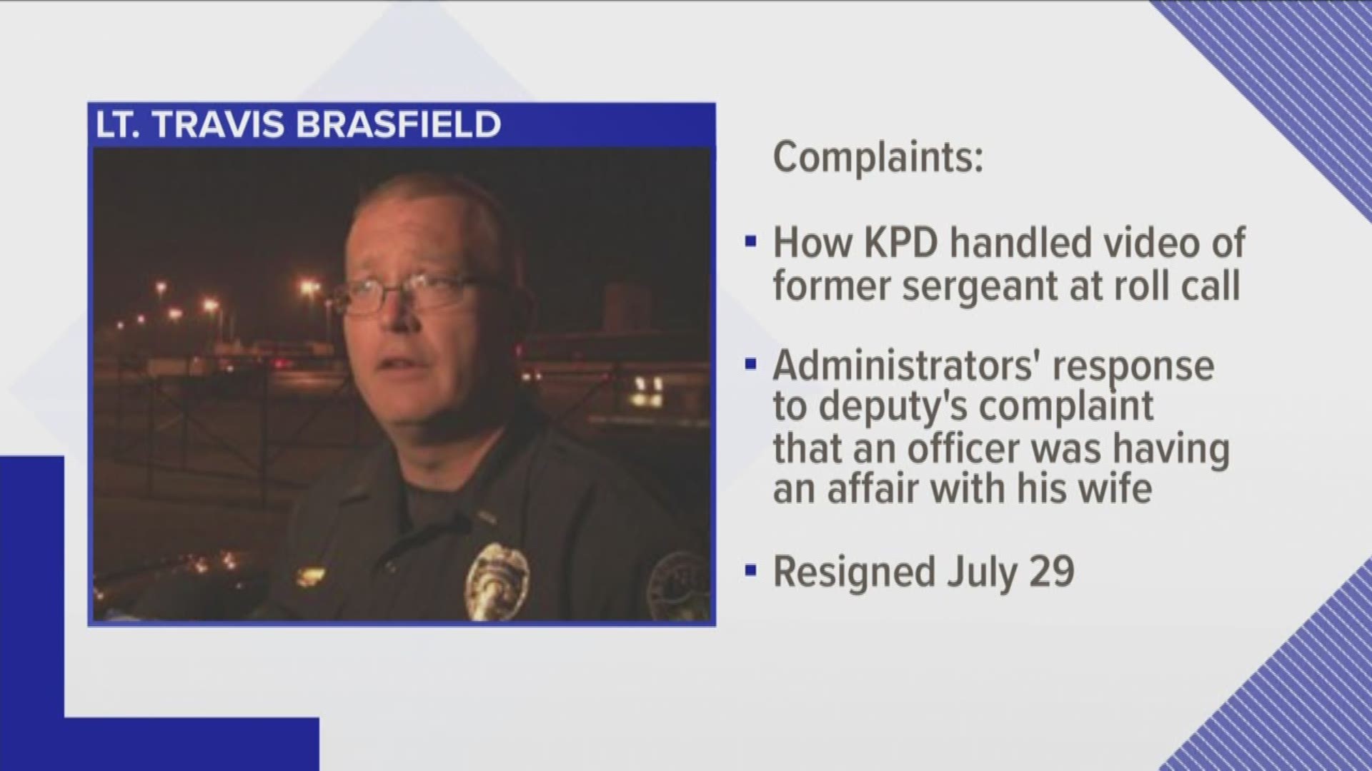 Knoxville police said its internal investigation into misconduct within the department is being stalled by an uncooperative witness.