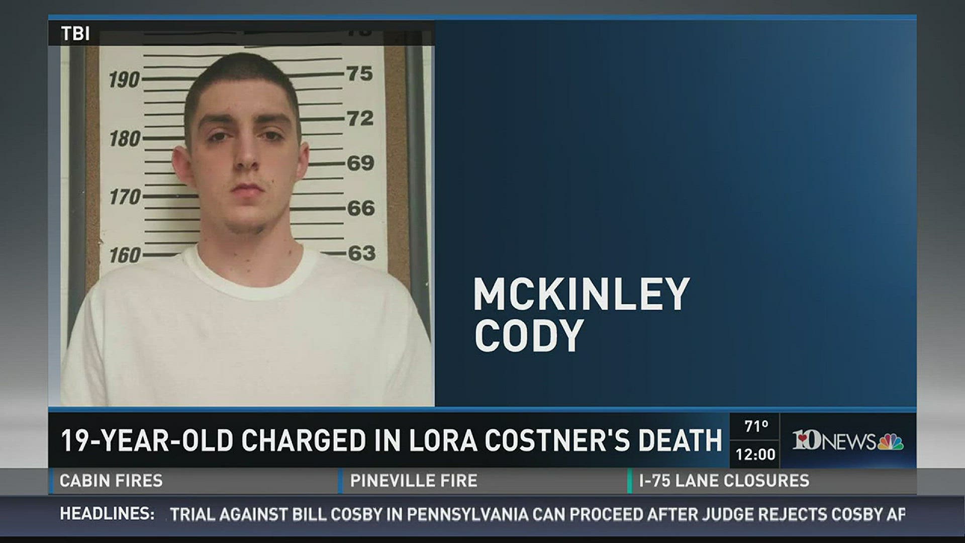 McKinley Lane Cody is charged with one count of first-degree murder, one count of second-degree murder, one count of robbery and one count of abuse of a corpse in the death of Lora Costner.