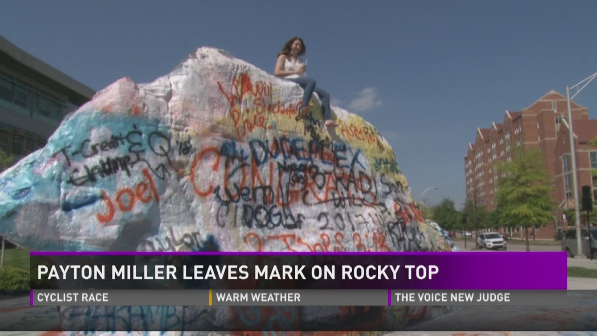 UT Senior Payton Miller is known for her paintings on "The Rock,"  but soon she will leave her legacy behind as she graduates Saturday.
