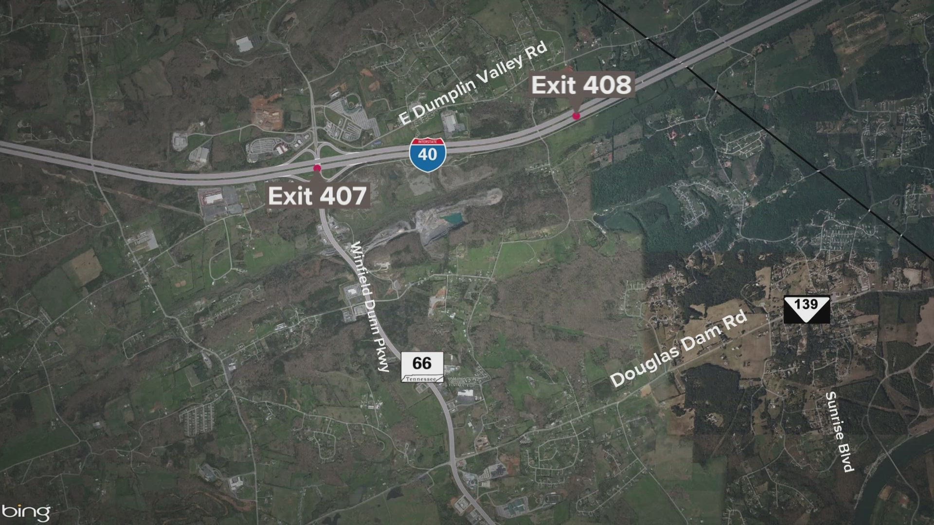 The new exit would be one mile east of the current Sevier County exit. If approved, the new exit would also be a diverging diamond interchange.