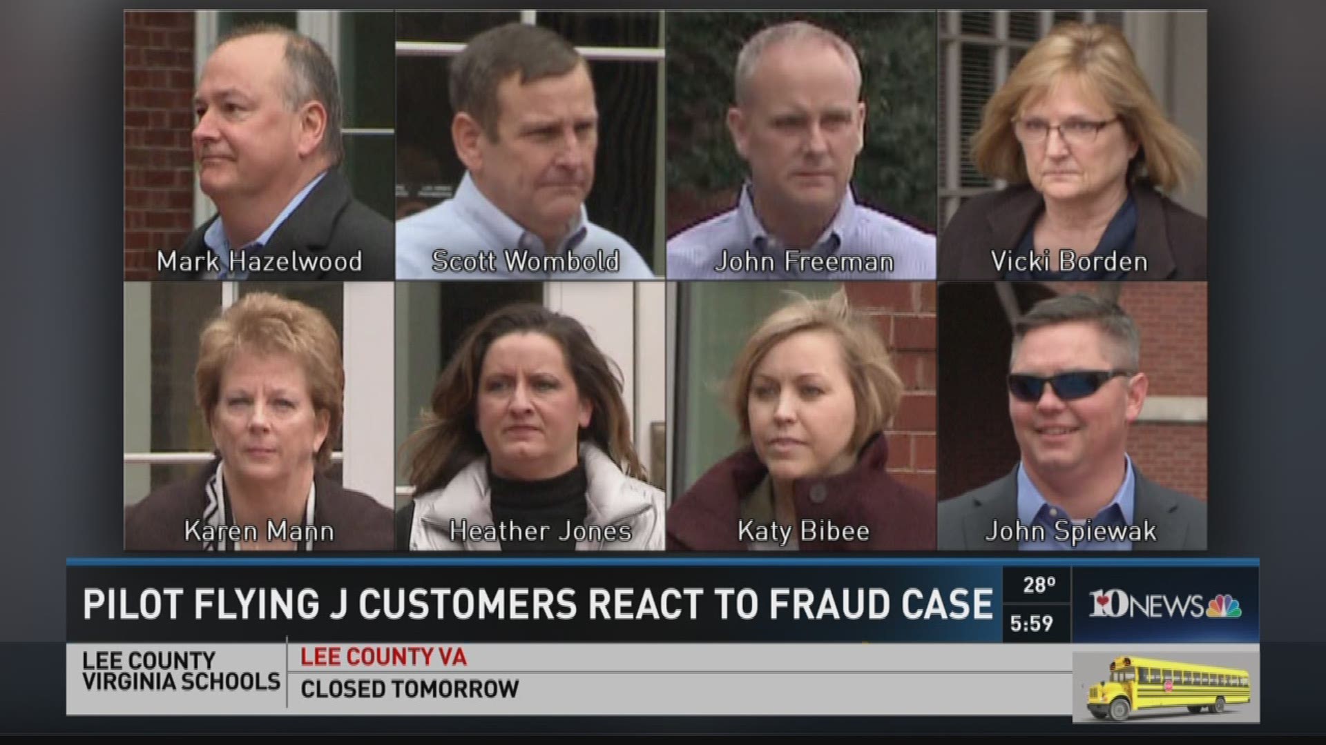 February 9, 2016 at 6 p.m. victims of the Pilot Flying J rebate scheme react to most recent indictments.