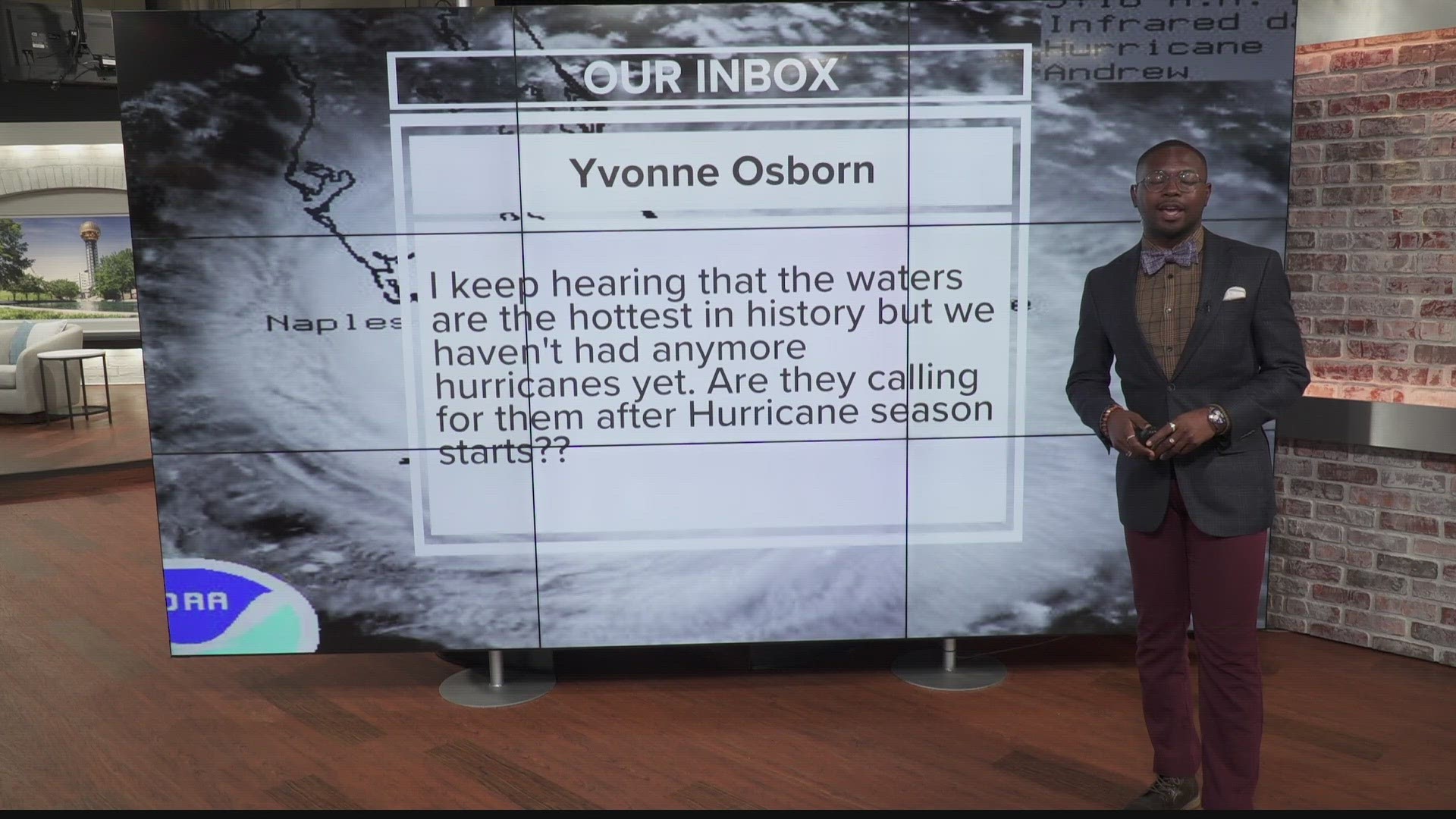 A viewer asked whether reports of record water temperatures will still affect 2023 Hurricane Season. Meteorologist Tevian Whitehurst answers