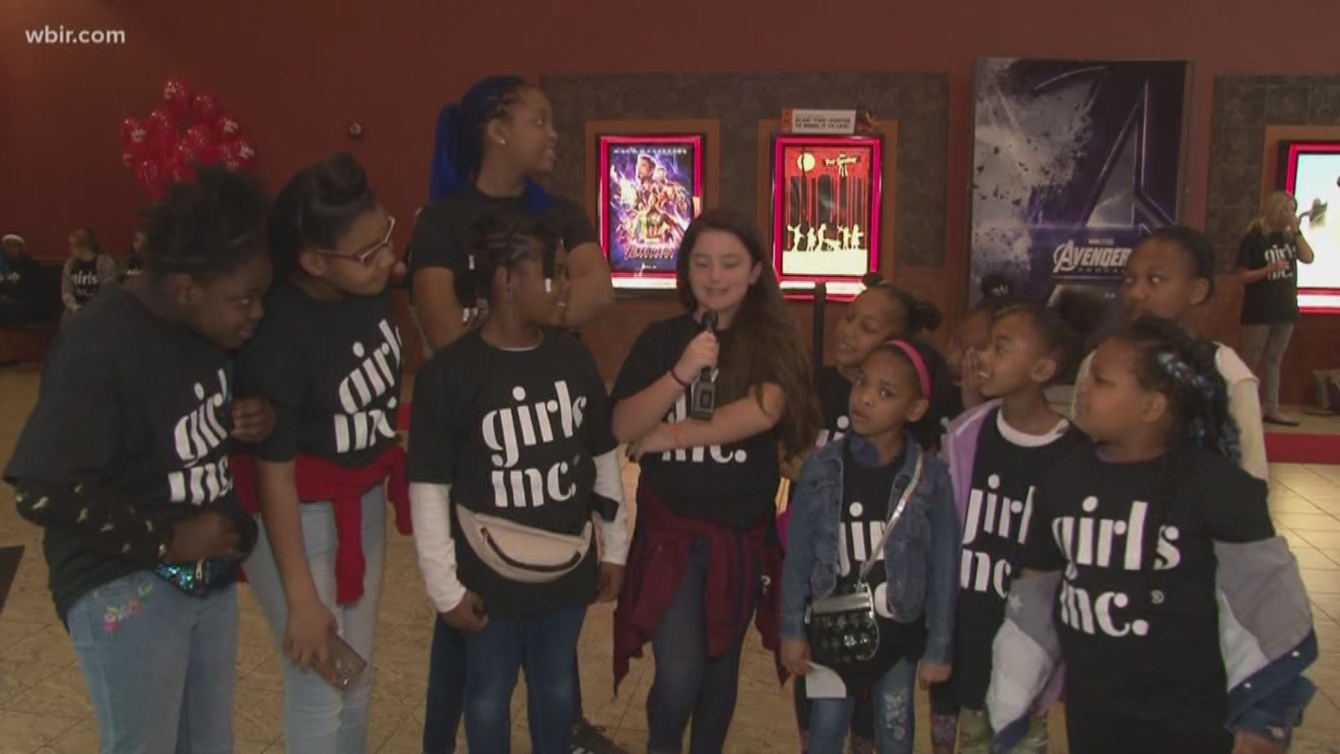 The former Vol took a group from Girls Inc. to see 'Captain Marvel', the franchise's female only movie.