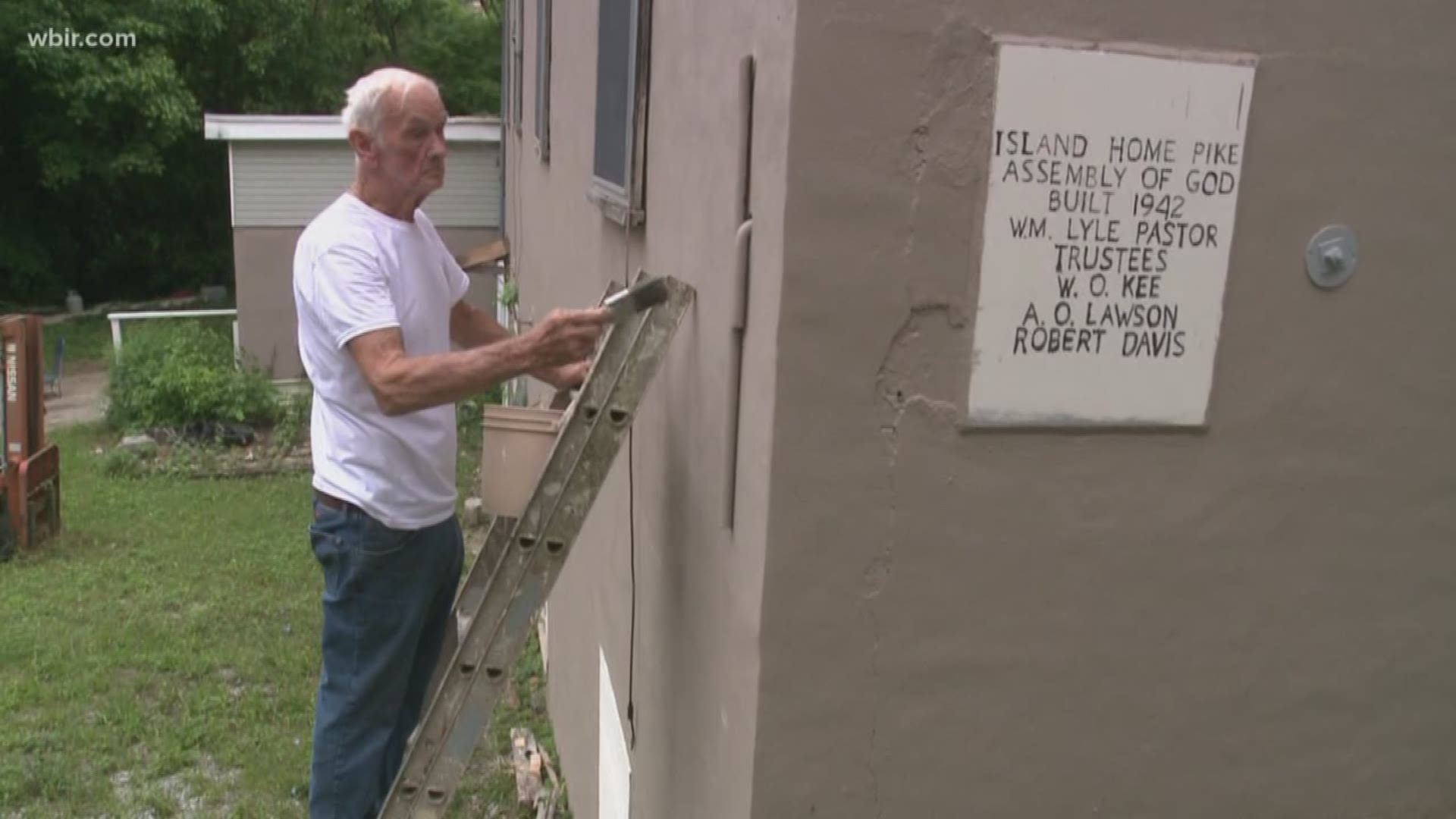 Sonny Webb is repairing the abandoned South Knoxville church where he and his wife were married. June 25, 2019-4pm.