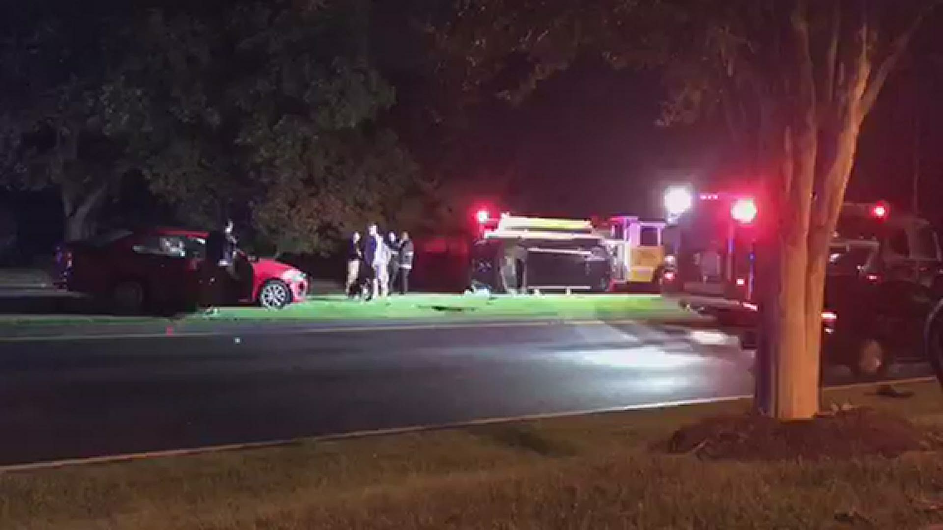 Officials said that they were working to help people trapped after a crash on Middlebrook Pike Aug. 29.