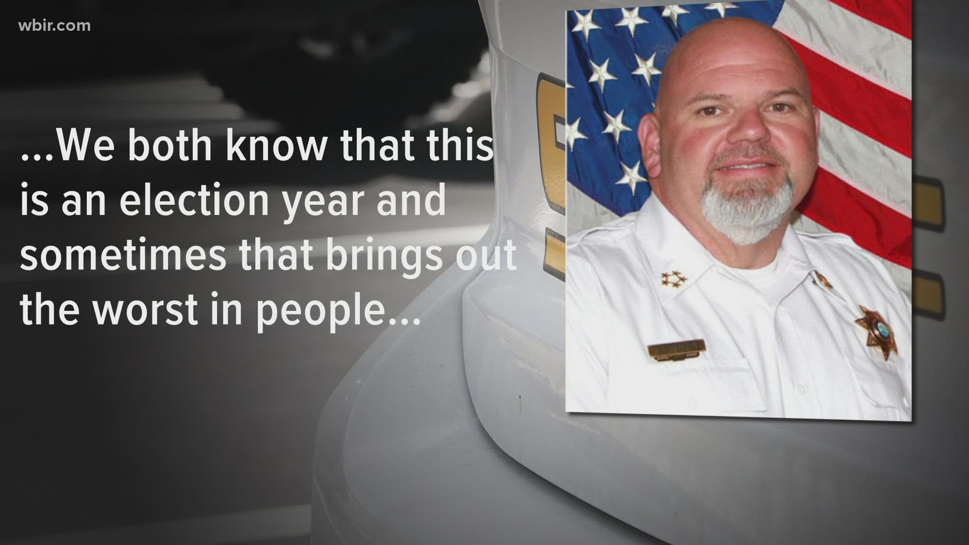 A Union County commissioner said the investigation concerns whether the sheriff had sex in his car with a female employee.
