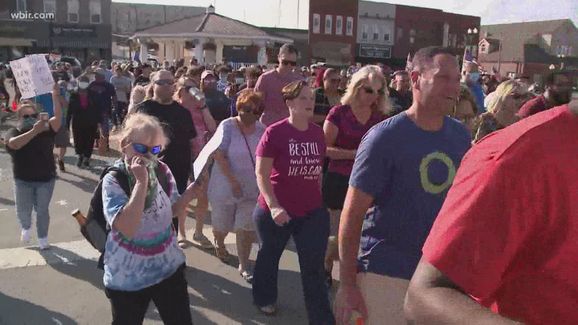 Some East Tennesseans also honored Floyd today with that nearly 9 minute moment of silence.