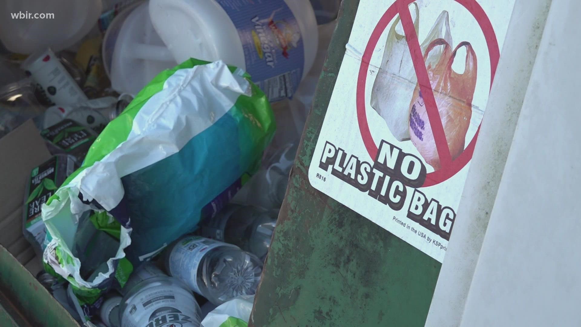 The city said more than 80% of what is thrown away in recycling bins is actually recyclable.