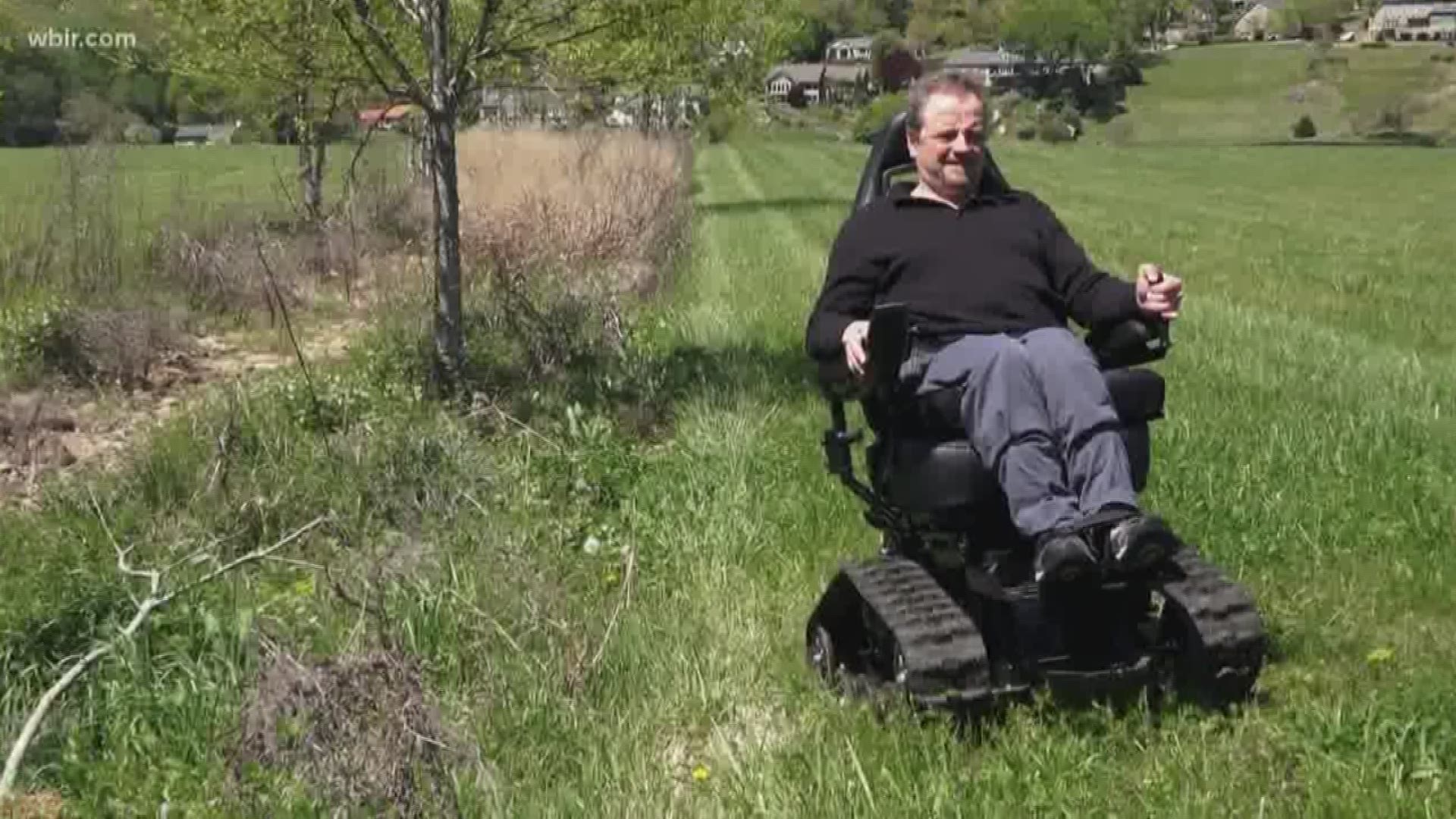 April 20, 2018: Some new all-terrain wheelchairs are giving more people a chance to enjoy the great outdoors, but there's been some confusion about where they're allowed in the Great Smoky Mountains.