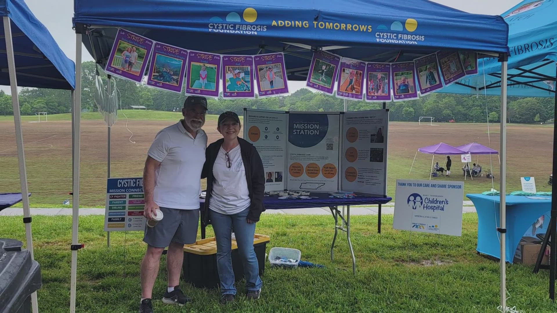The group 'East Tennessee Great Strides' hosted a 2-mile walk at Victor Ashe Park to raise funds for families living with the disease and research for a cure.