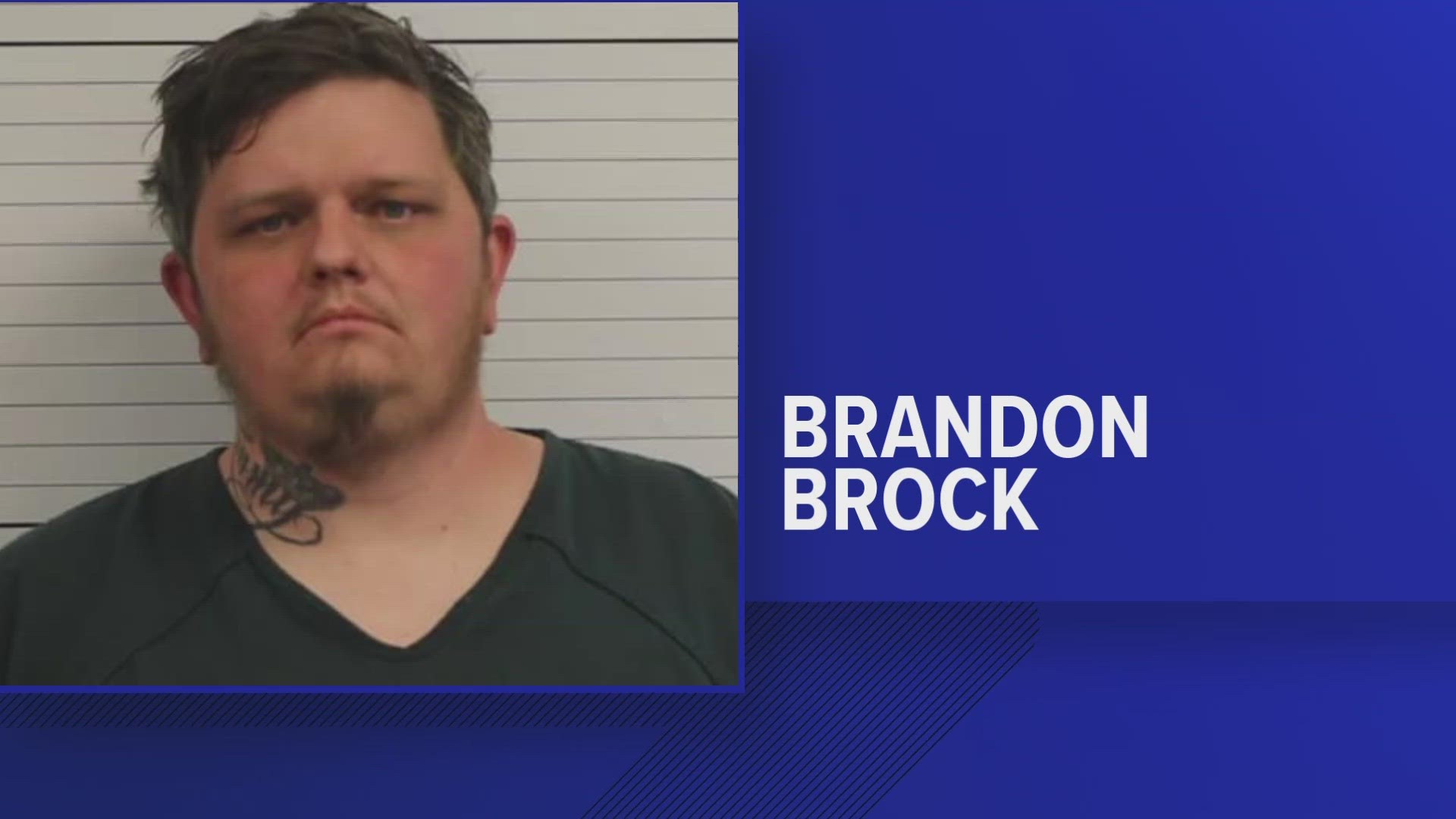 The Campbell County Sheriff's Office said Brandon Lee Brock, 36, drove a jack-knifed track that led to a fatal crash.