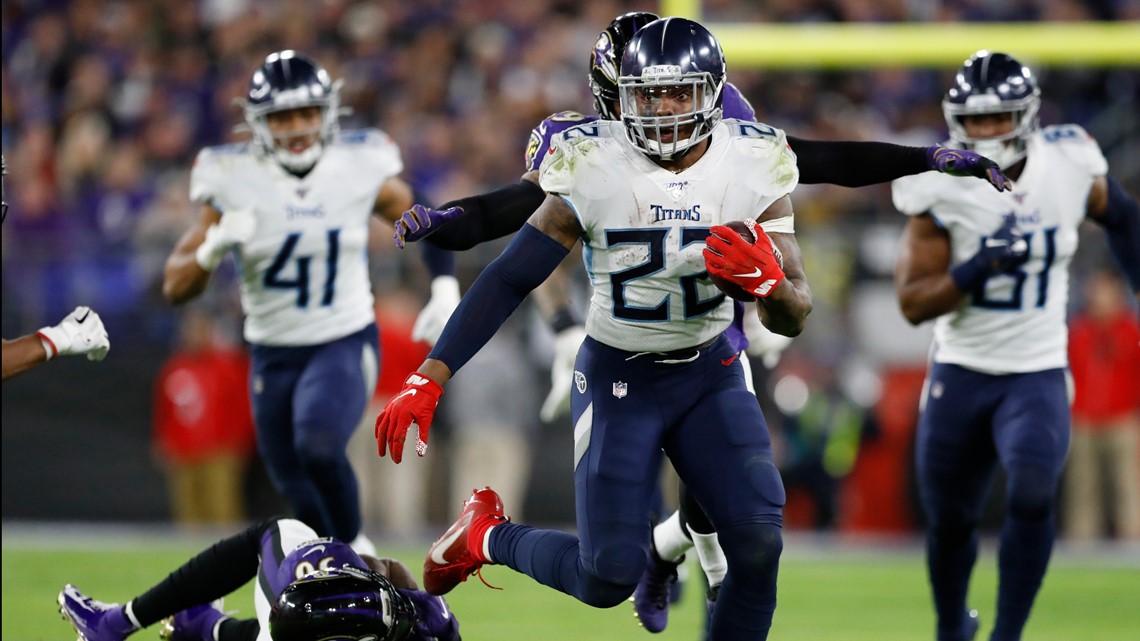 Derrick Henry, Titans stun Patriots, 20-13, in wild-card upset