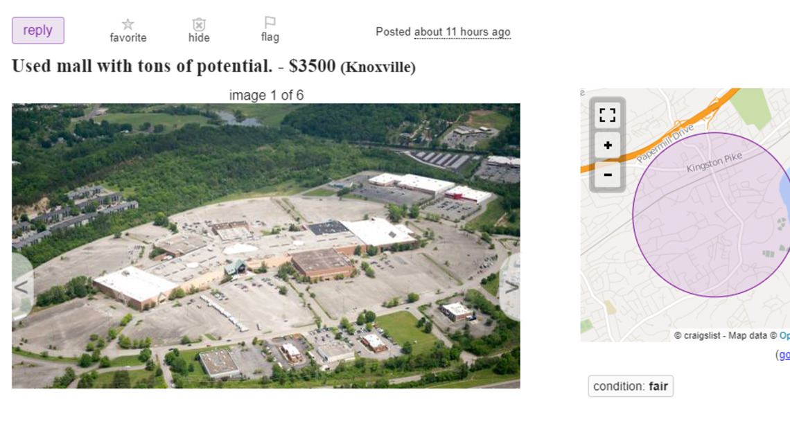 'Looking to sell or trade to a new riding mower' Someone jokingly put